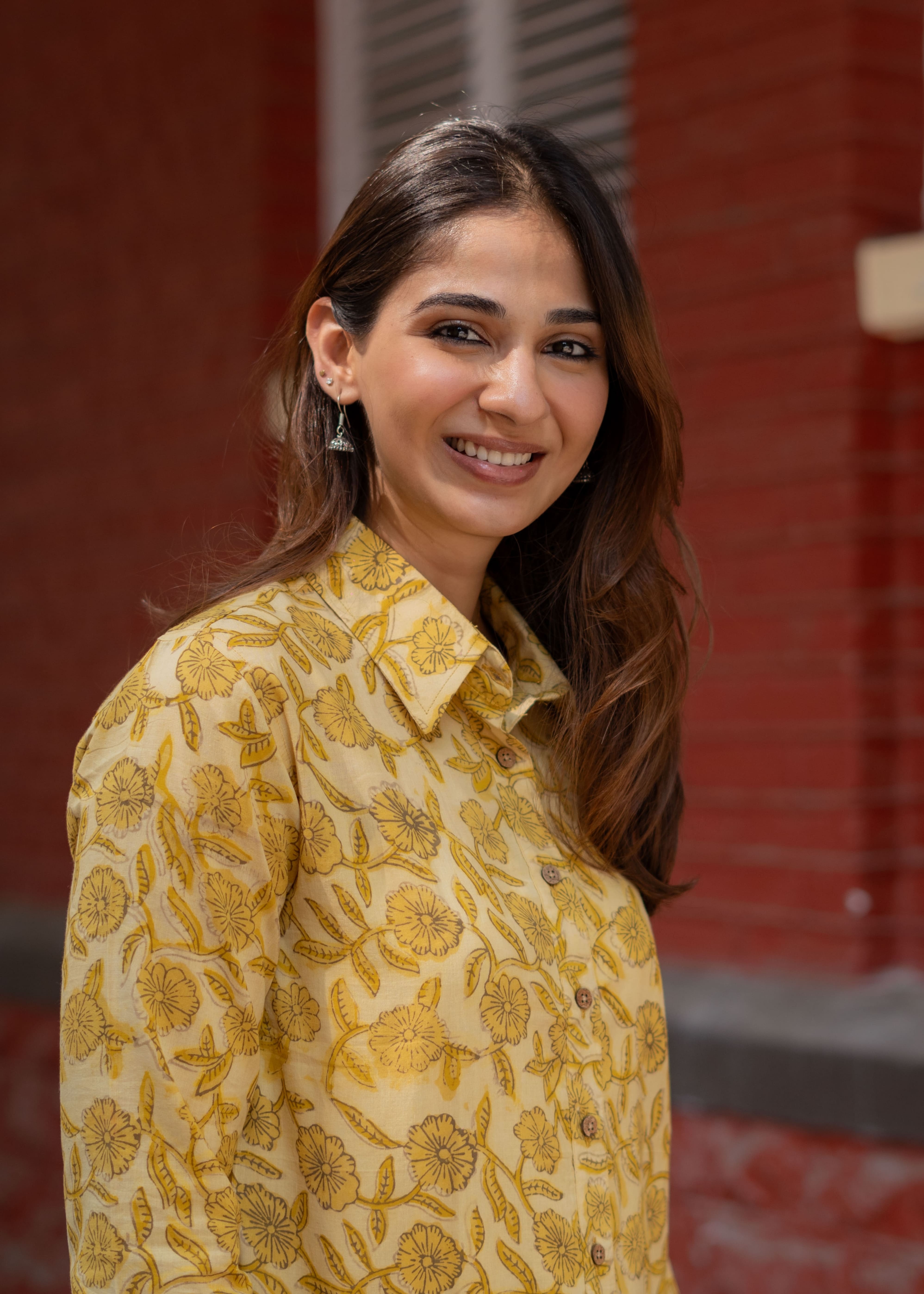 Mud Floral Handblock Cotton Shirt