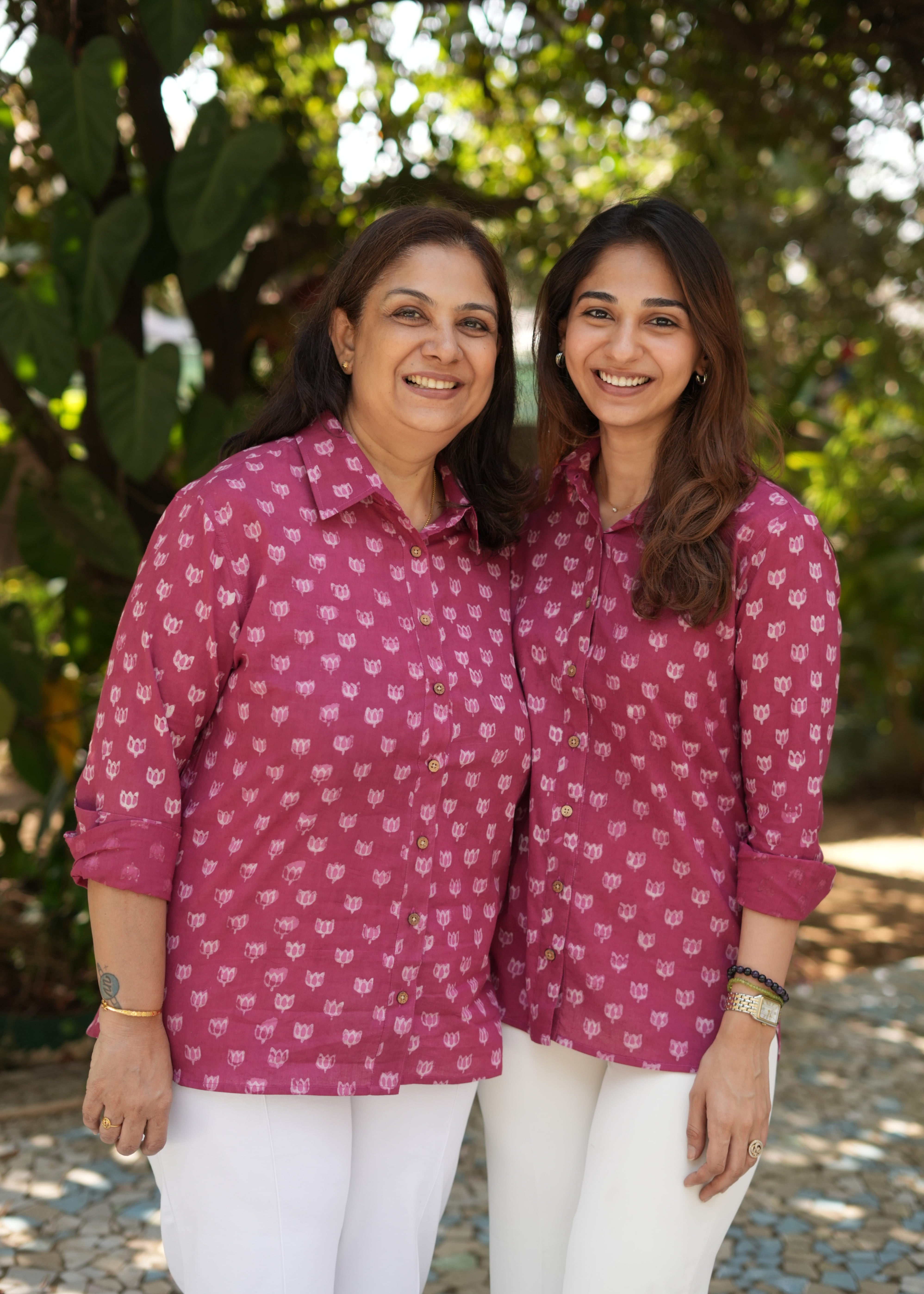 Maroon Bagru Block Print Shirt