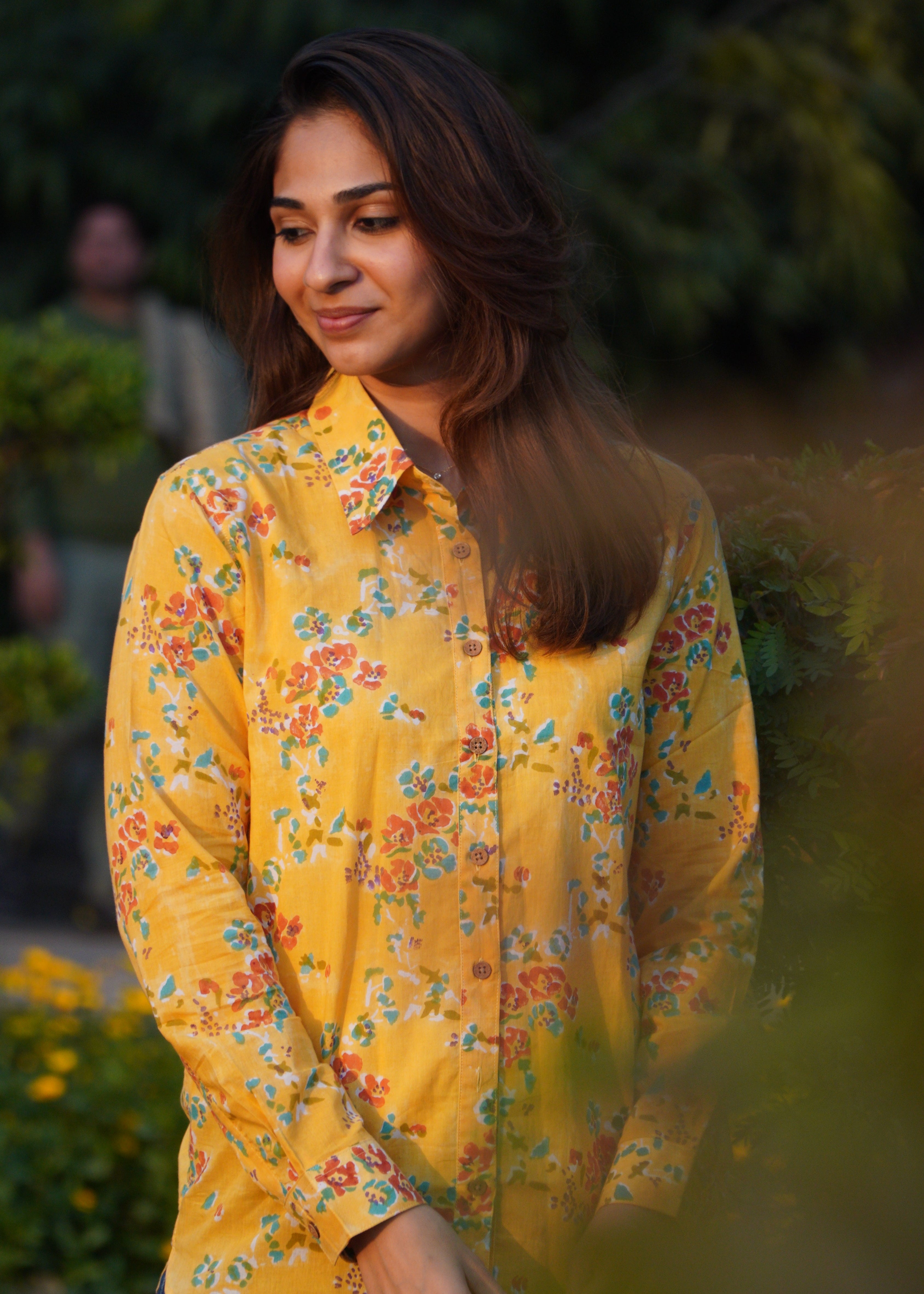 Summer Sunshine Block Print Shirt