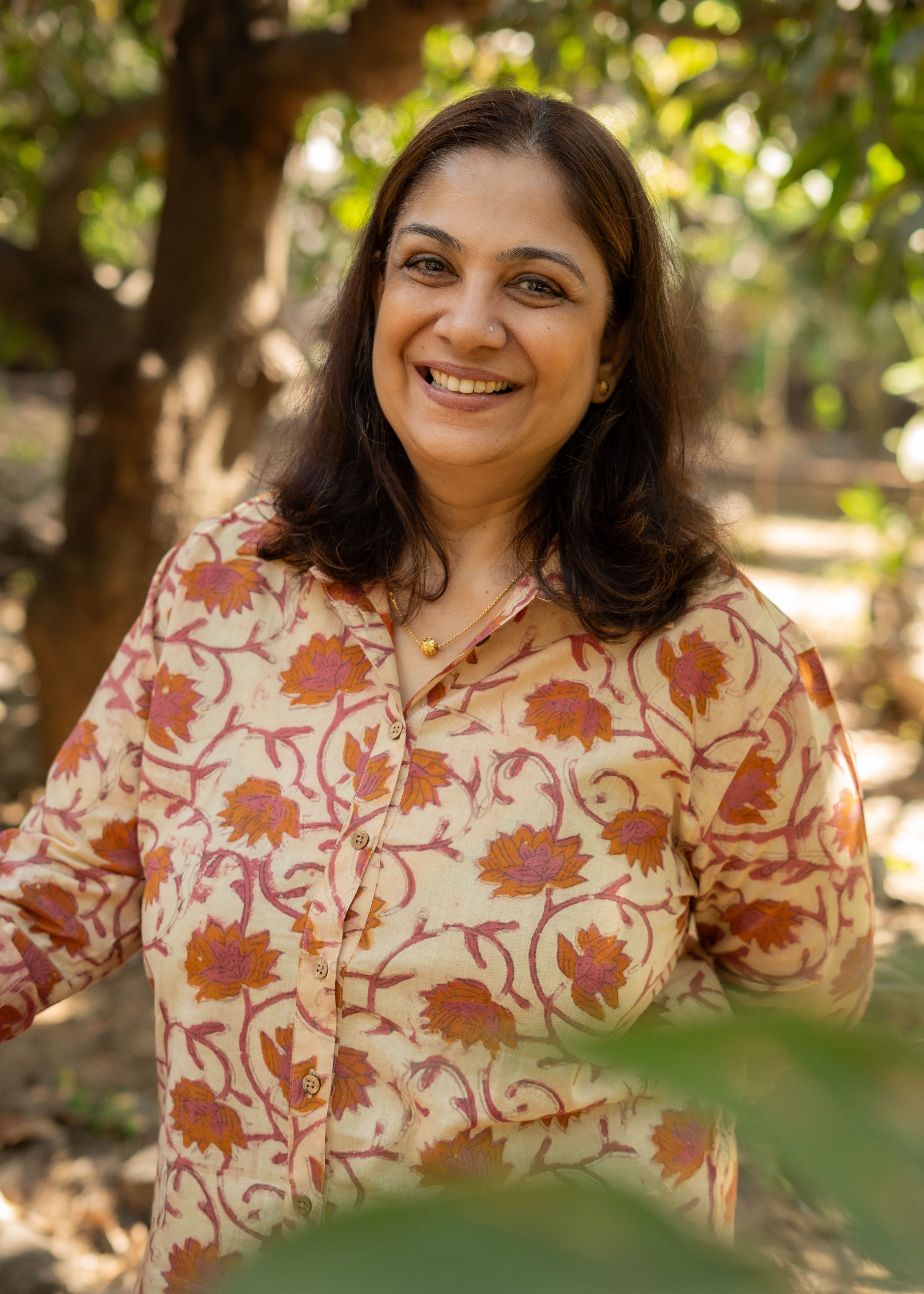 Red Mud Bagru Block Print Cotton Shirt