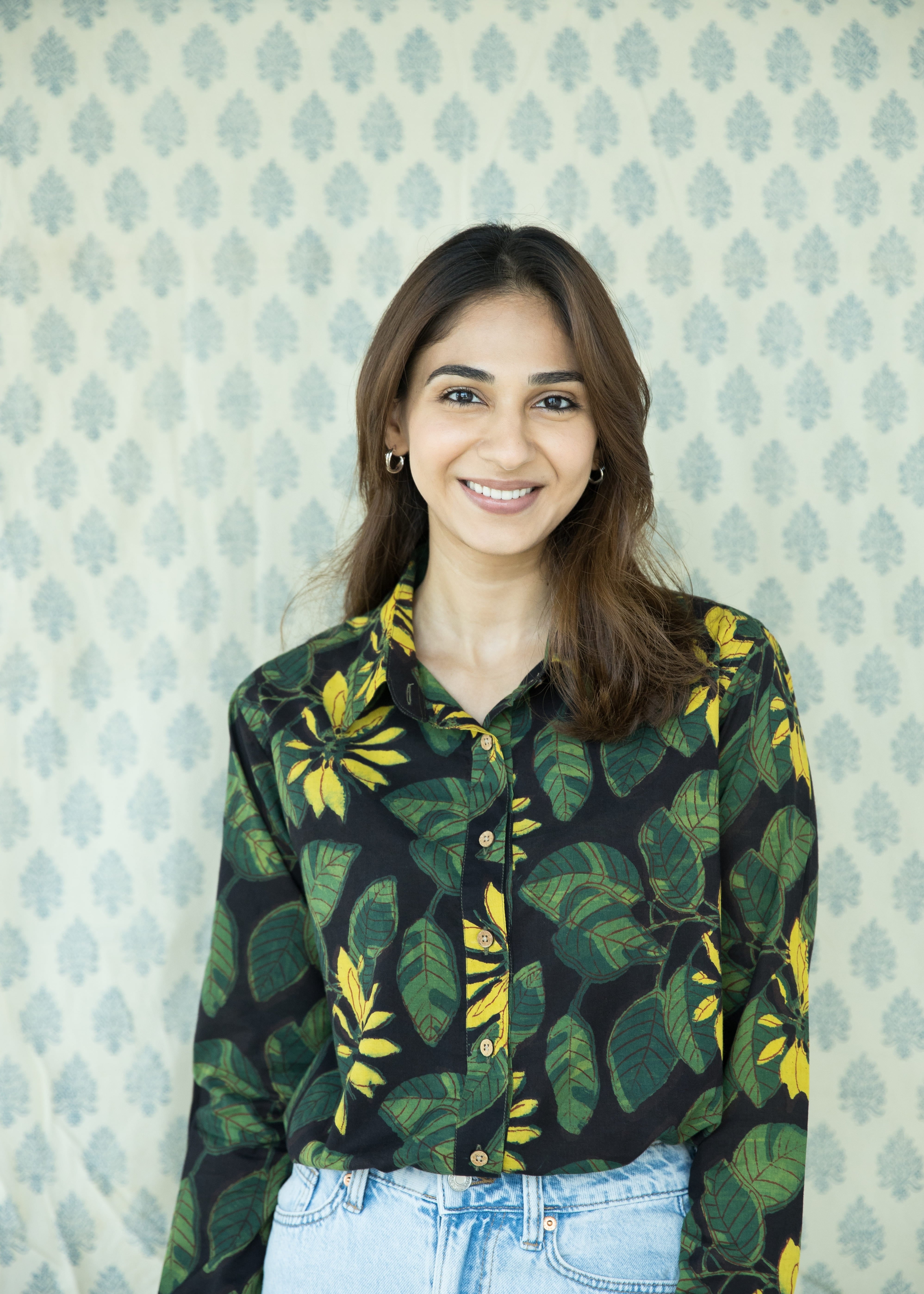 Black Forest Handblock Cotton Shirt