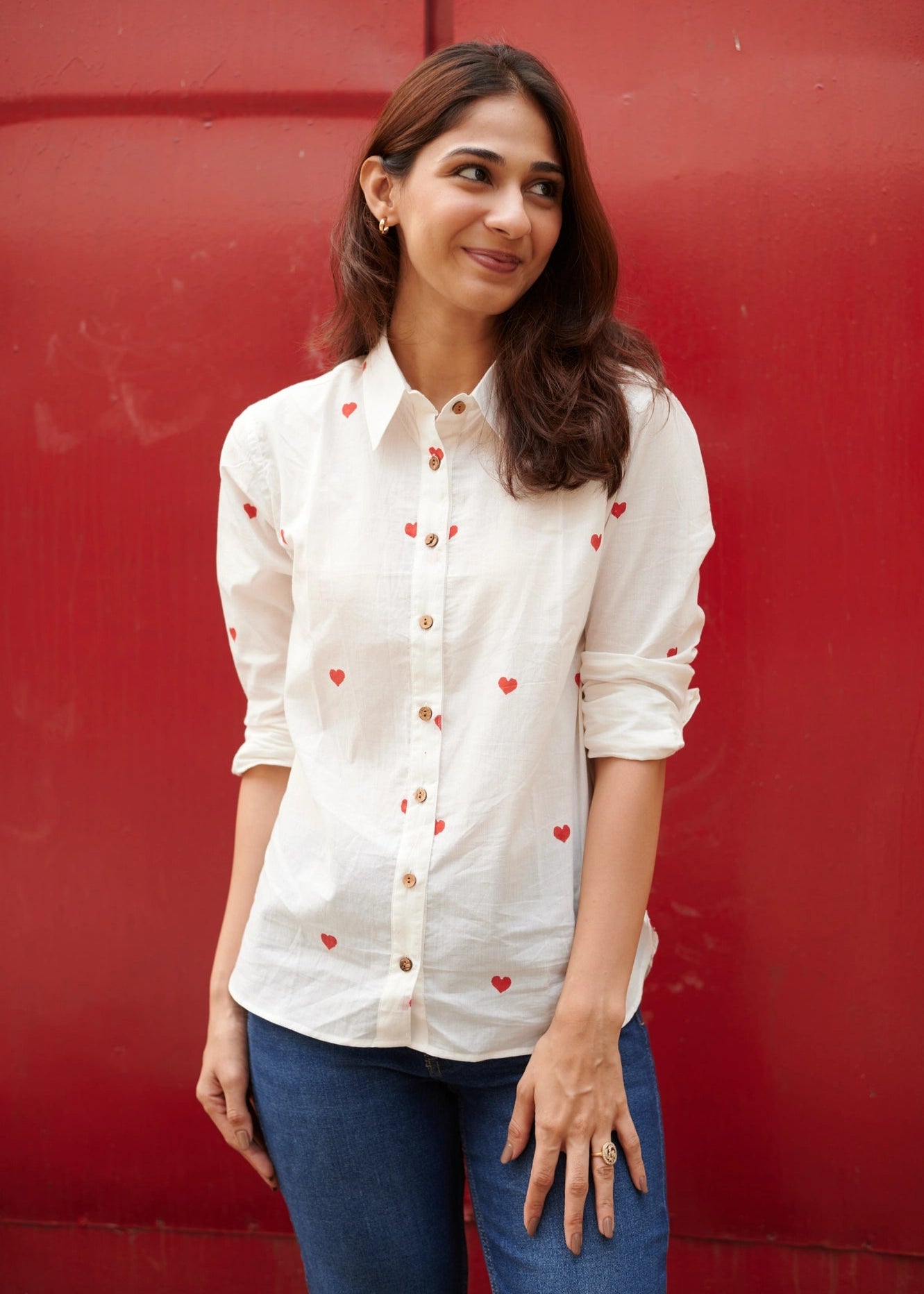 All Hearts HandBlock Shirt