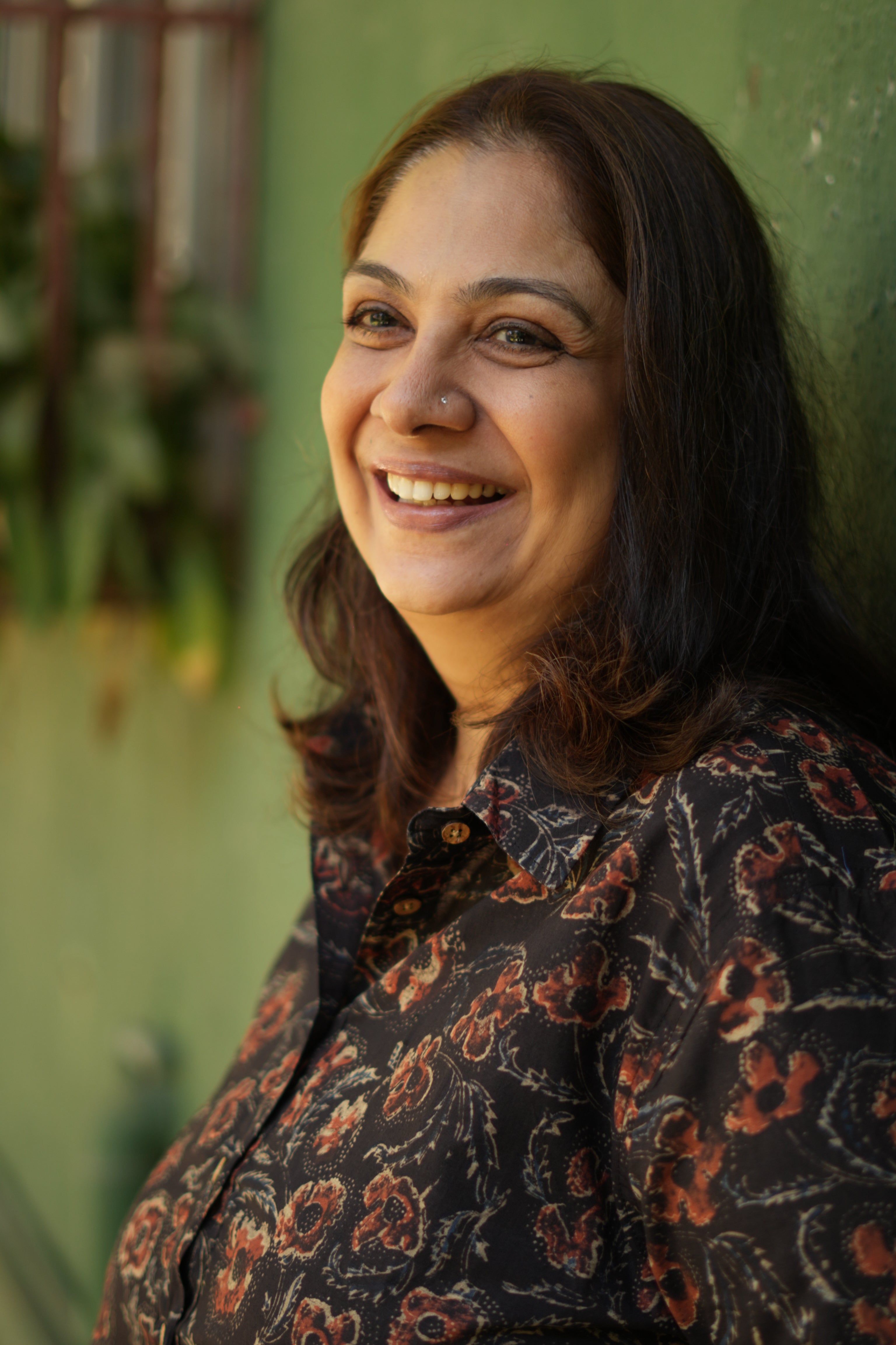 Black Red Bagru Handblock Cotton Shirt