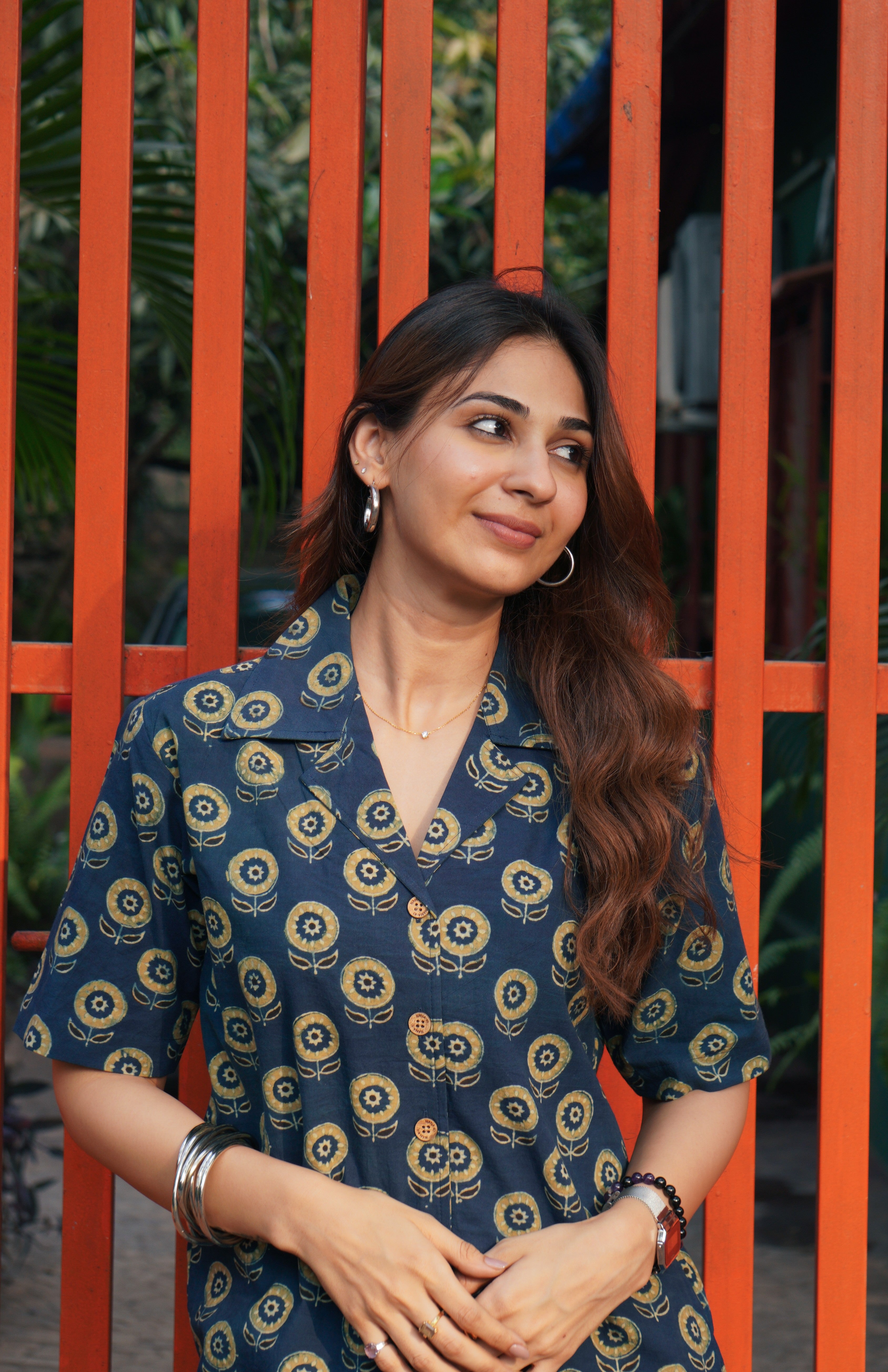 Ajrakh Royale Handblock Cotton Shirt Kurti