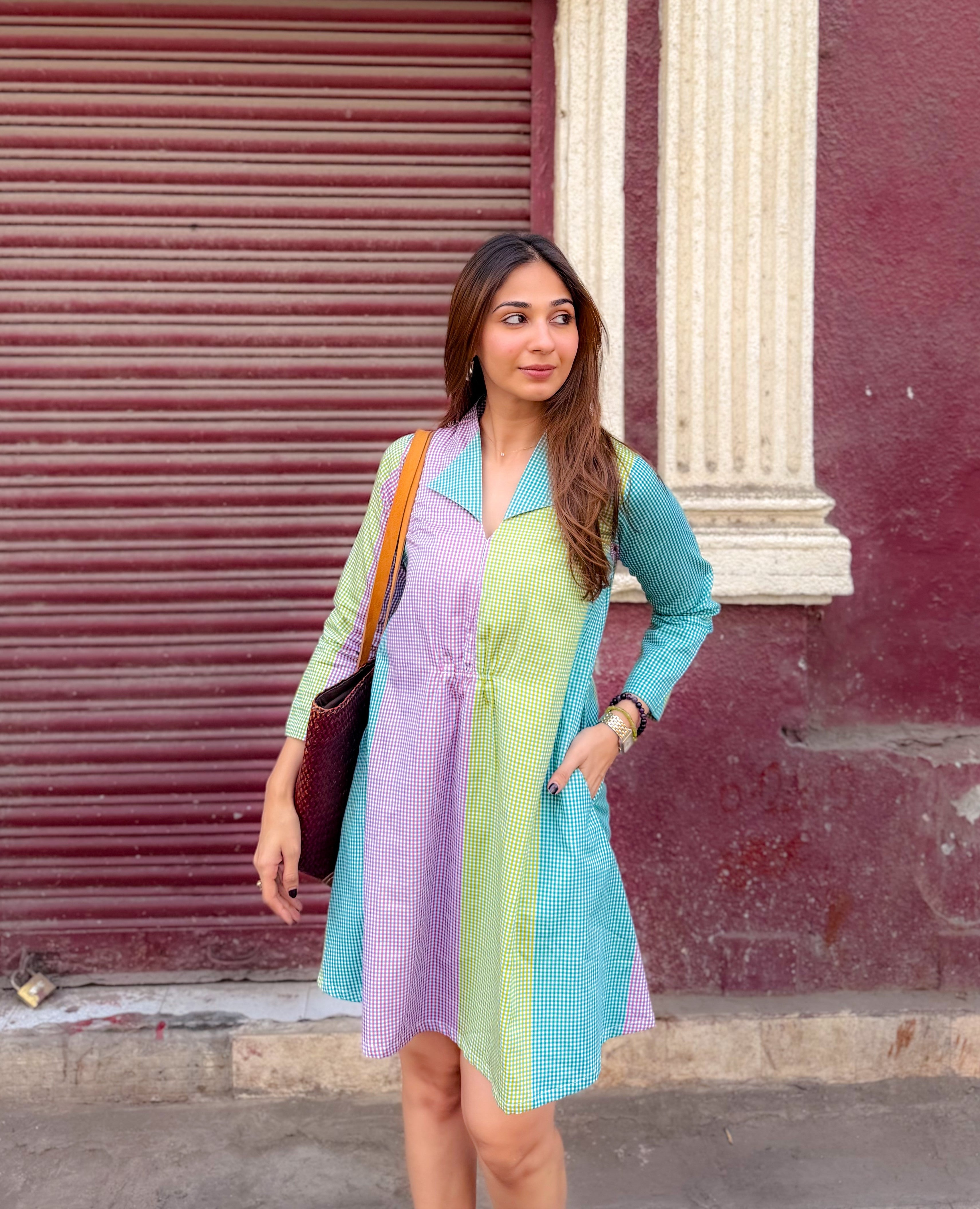 Jaipuri Summeri Cotton A Line Dress