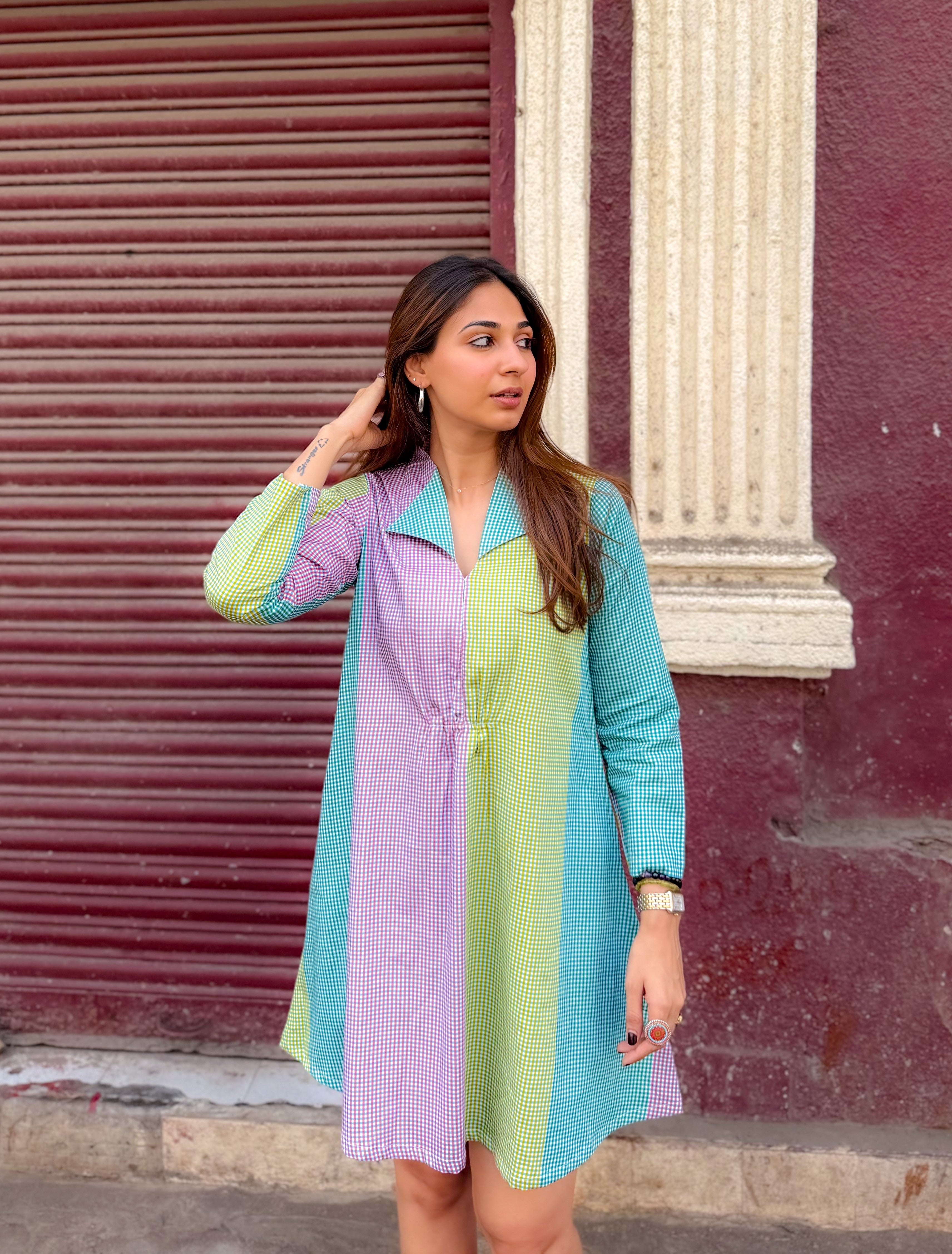 Jaipuri Summeri Cotton A Line Dress