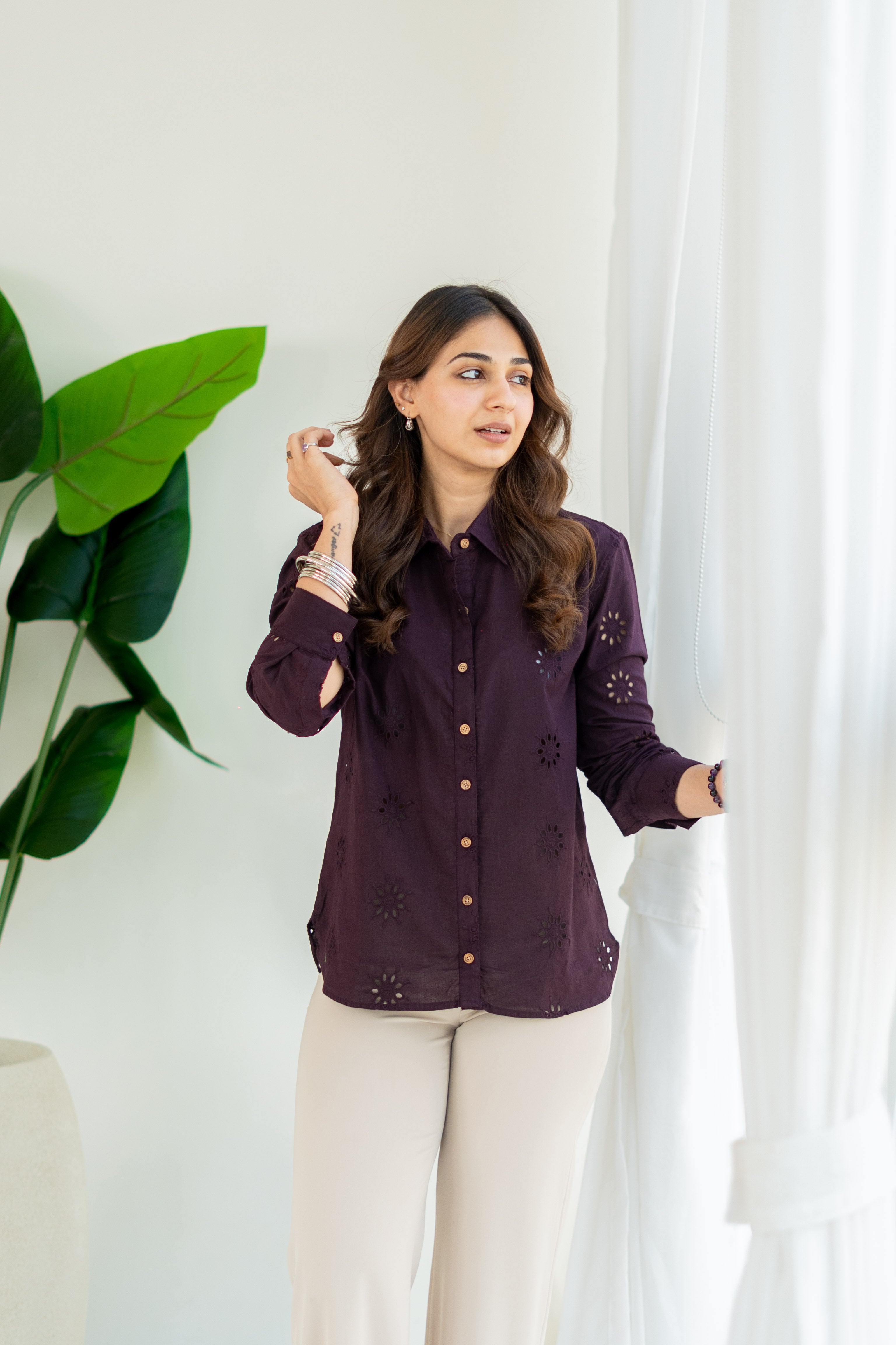 Jamun Hakoba Cotton Shirt