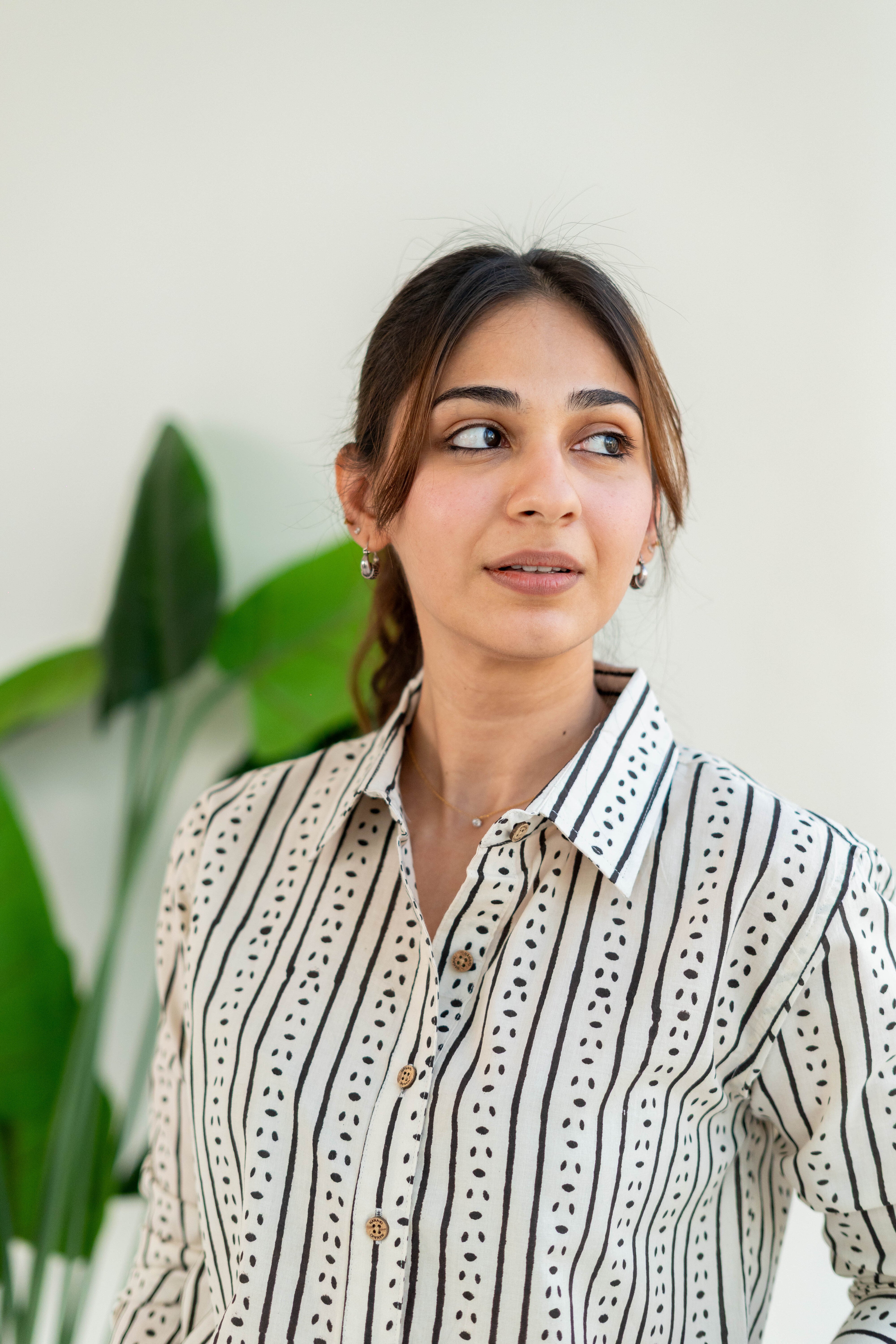 Jaipuri Stripe Handblock Cotton Shirt