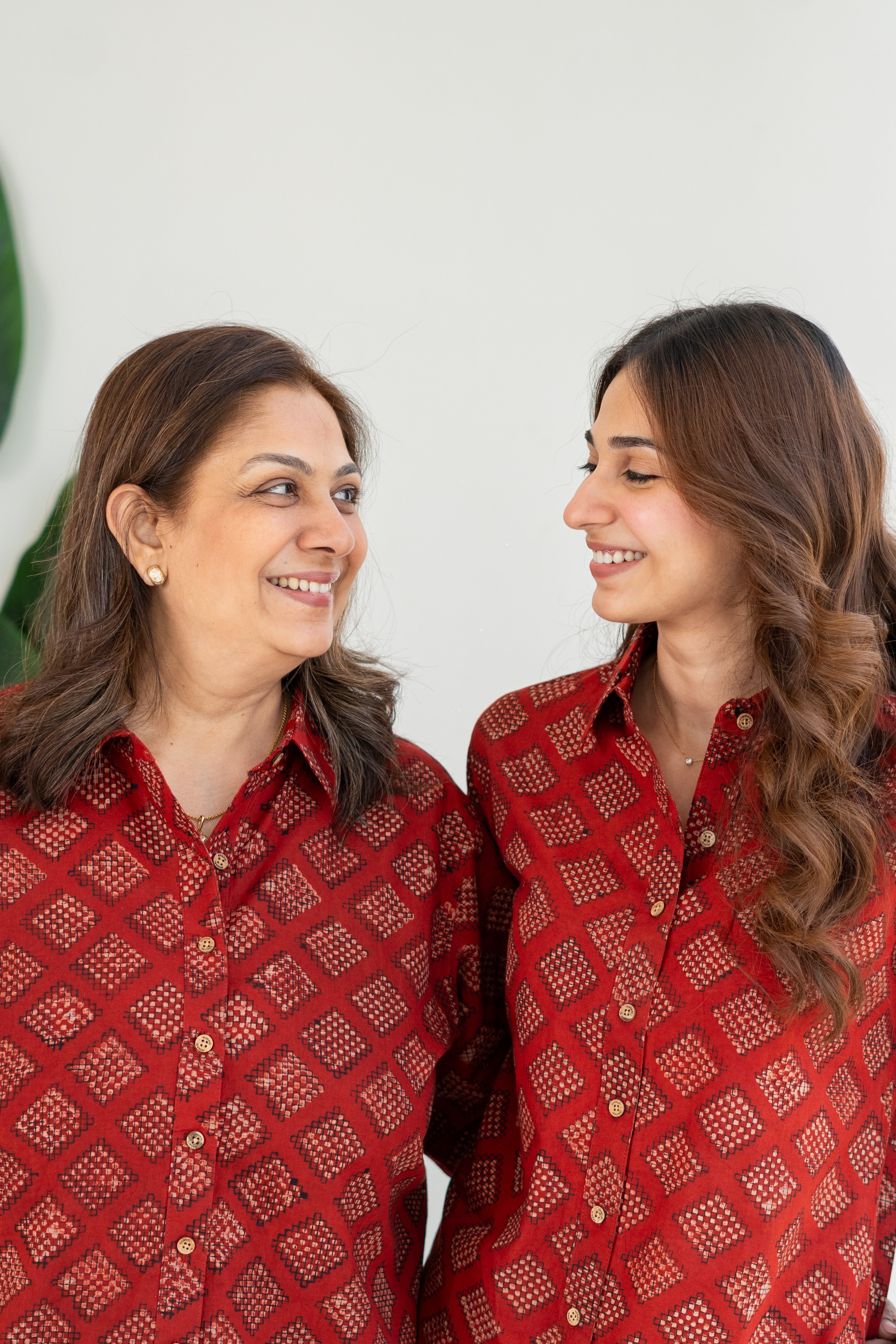 Ruby Red Jaipuri Handblock Cotton Shirt