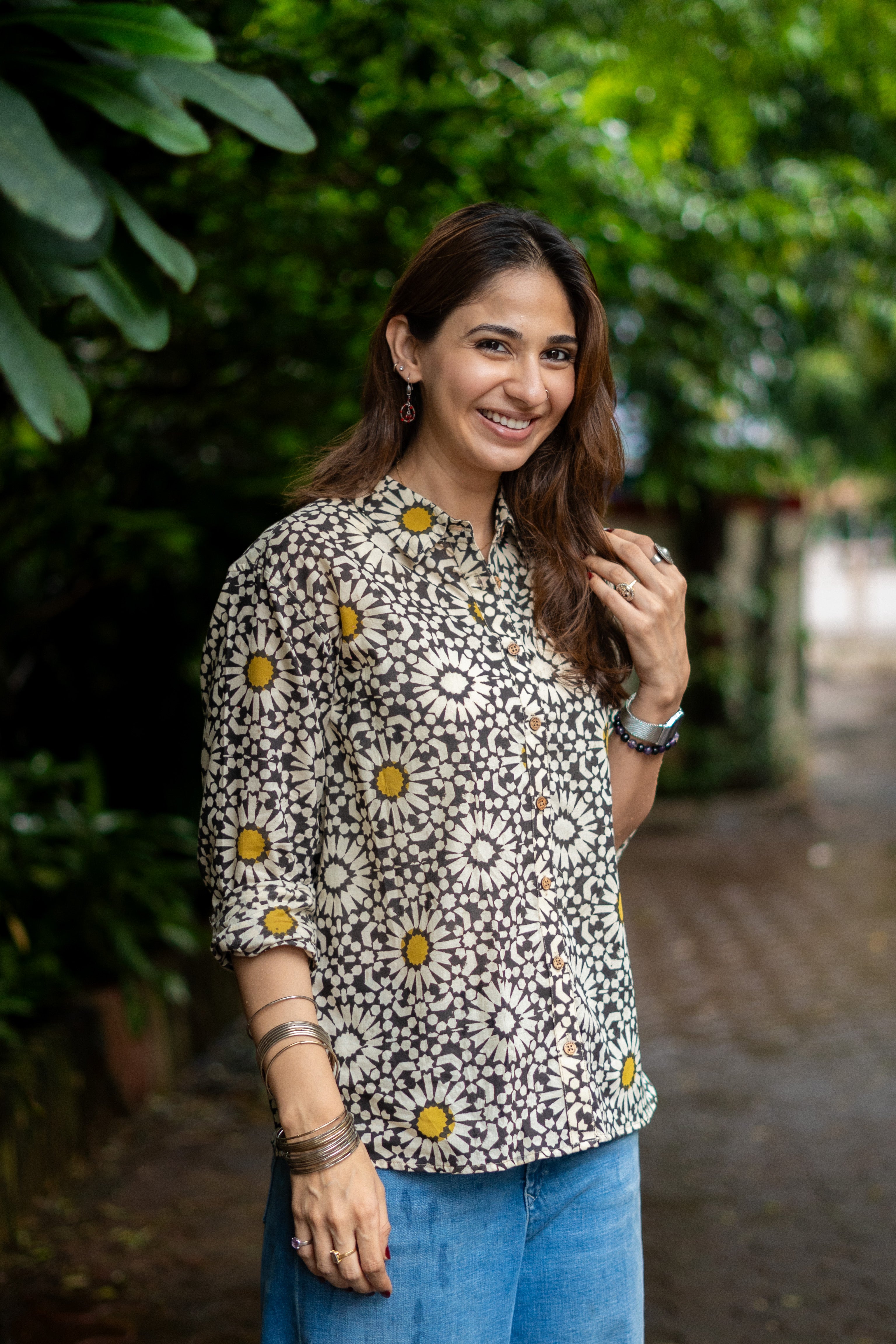 Bagru Chowk Handblock Cotton Shirt