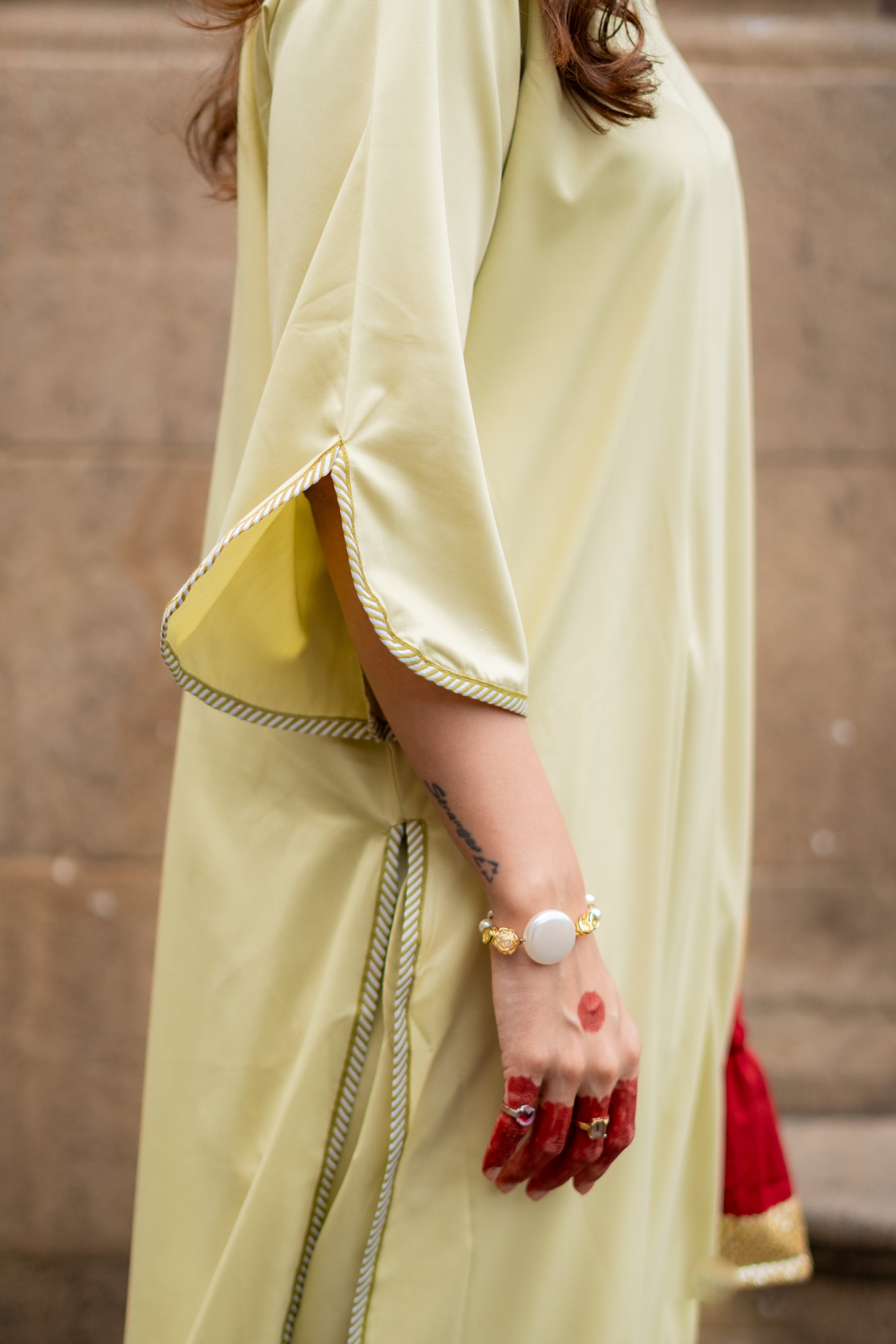 Green Farshi Salwar with Kurta and Chanderi Baadla Dupatta ( Full Set )