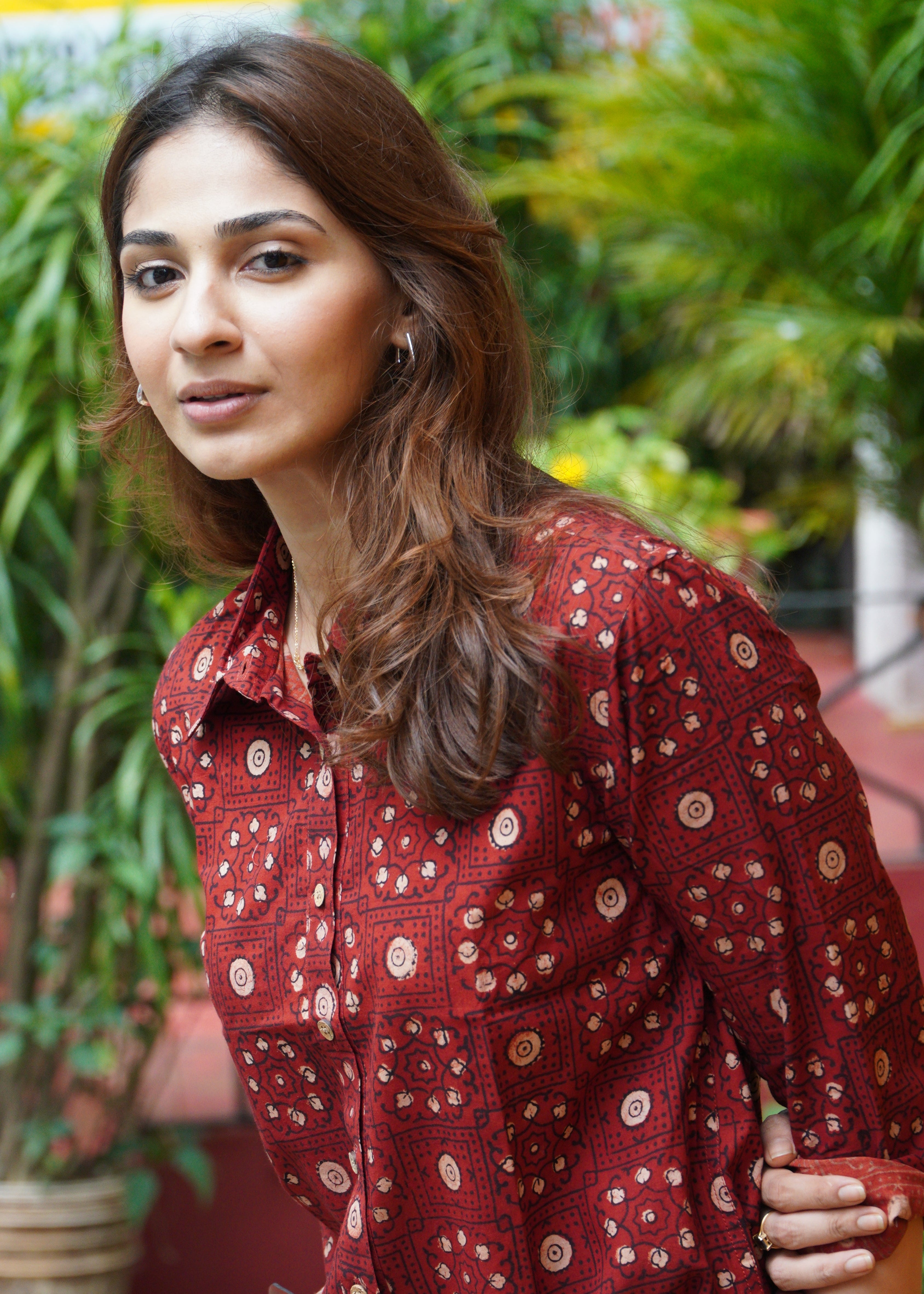 Bagru Tomatino Ajrakh Handblock Shirt