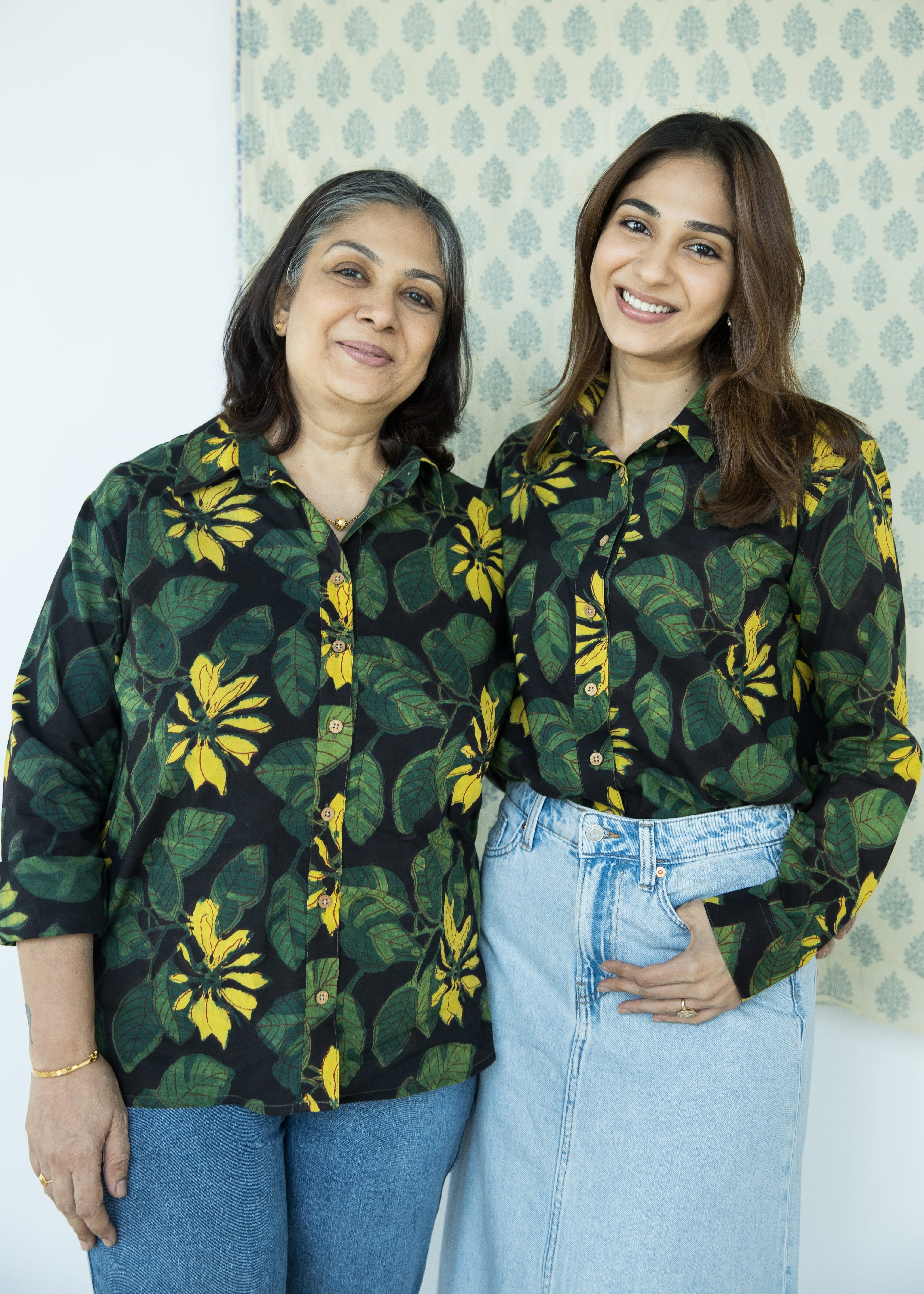 Black Forest Handblock Cotton Shirt