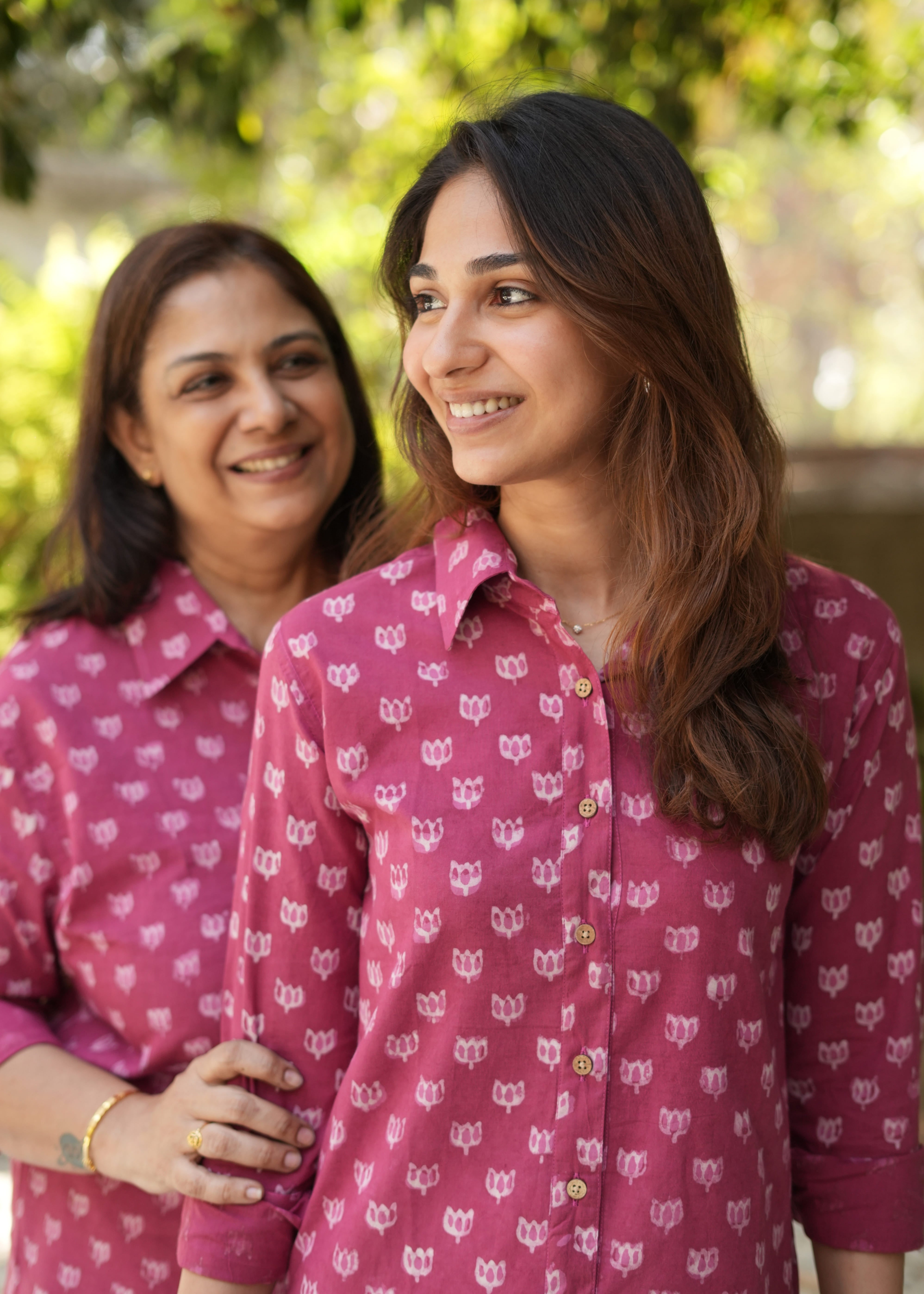 Maroon Bagru Block Print Shirt