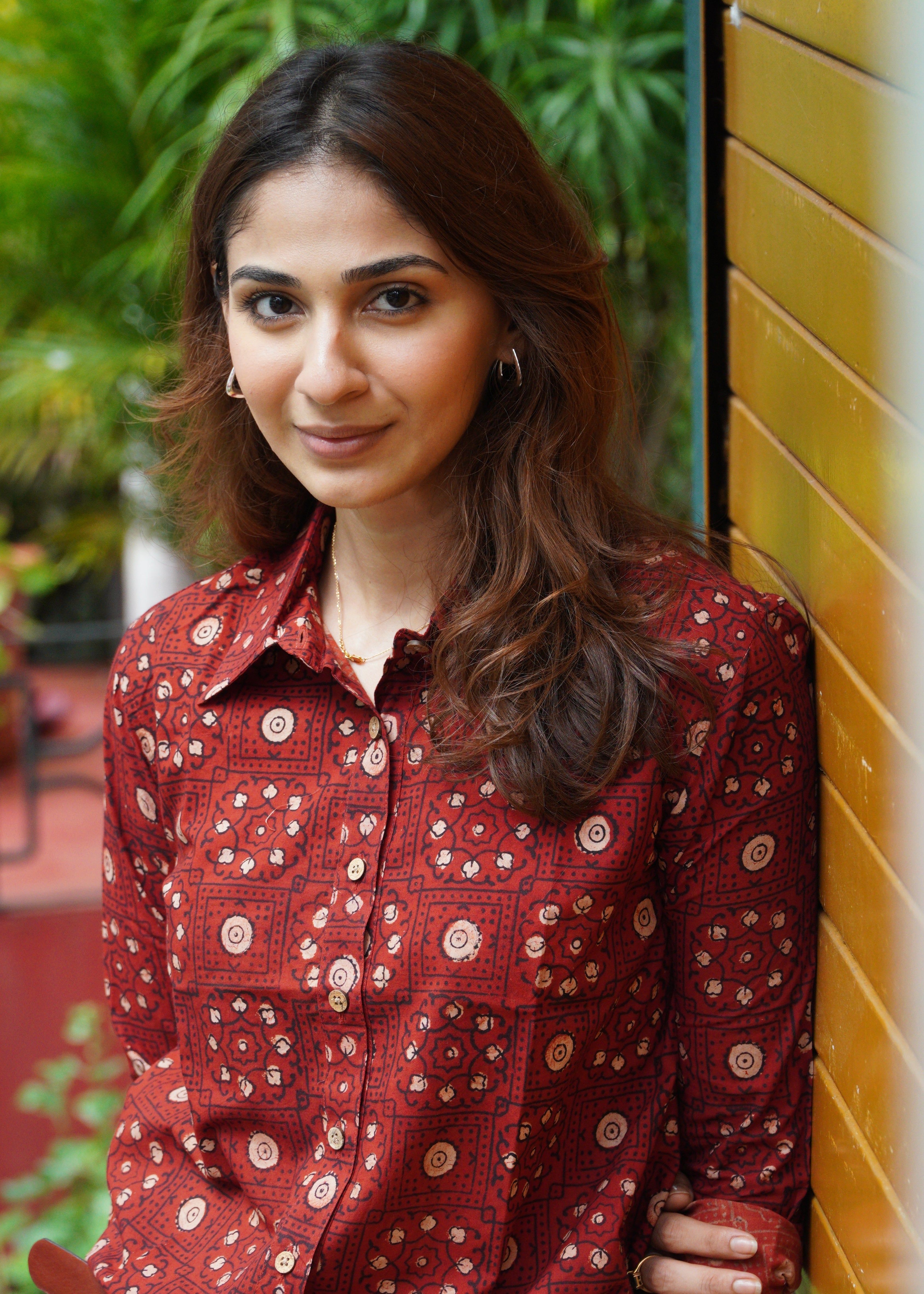 Bagru Tomatino Ajrakh Handblock Shirt