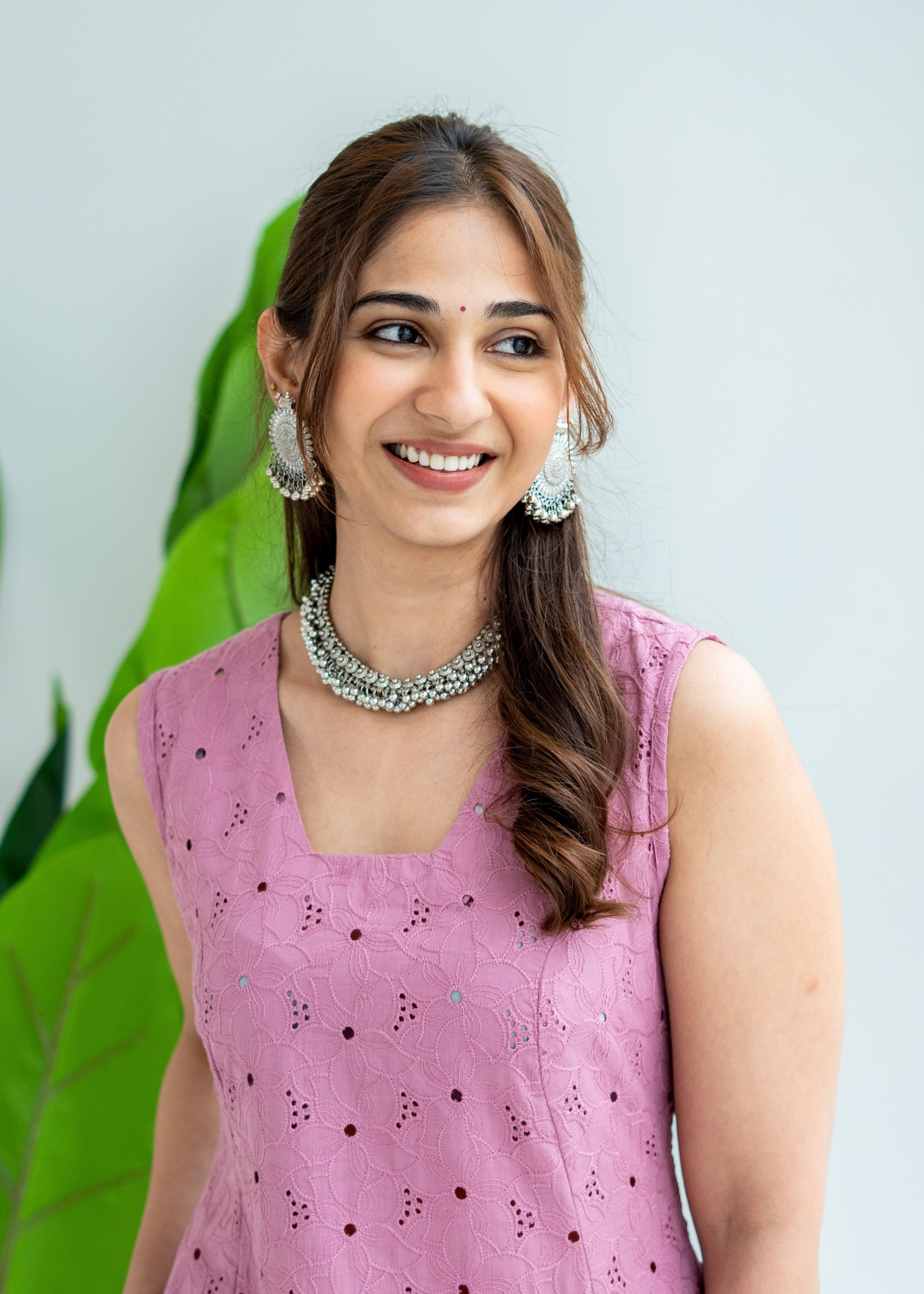 Pink Onion Hakoba Cotton Corset Dress