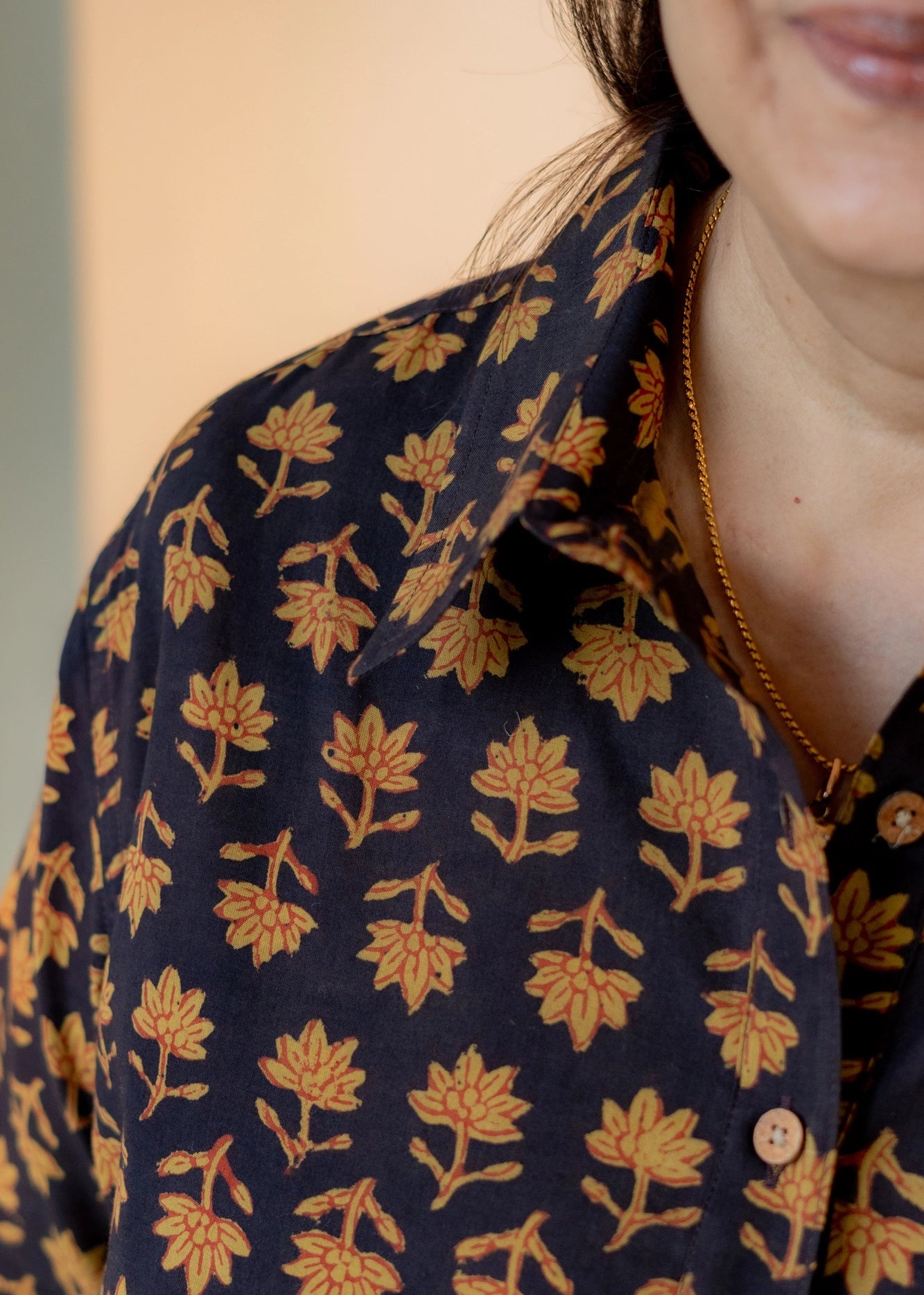 Lemon Mud Handblock Shirt