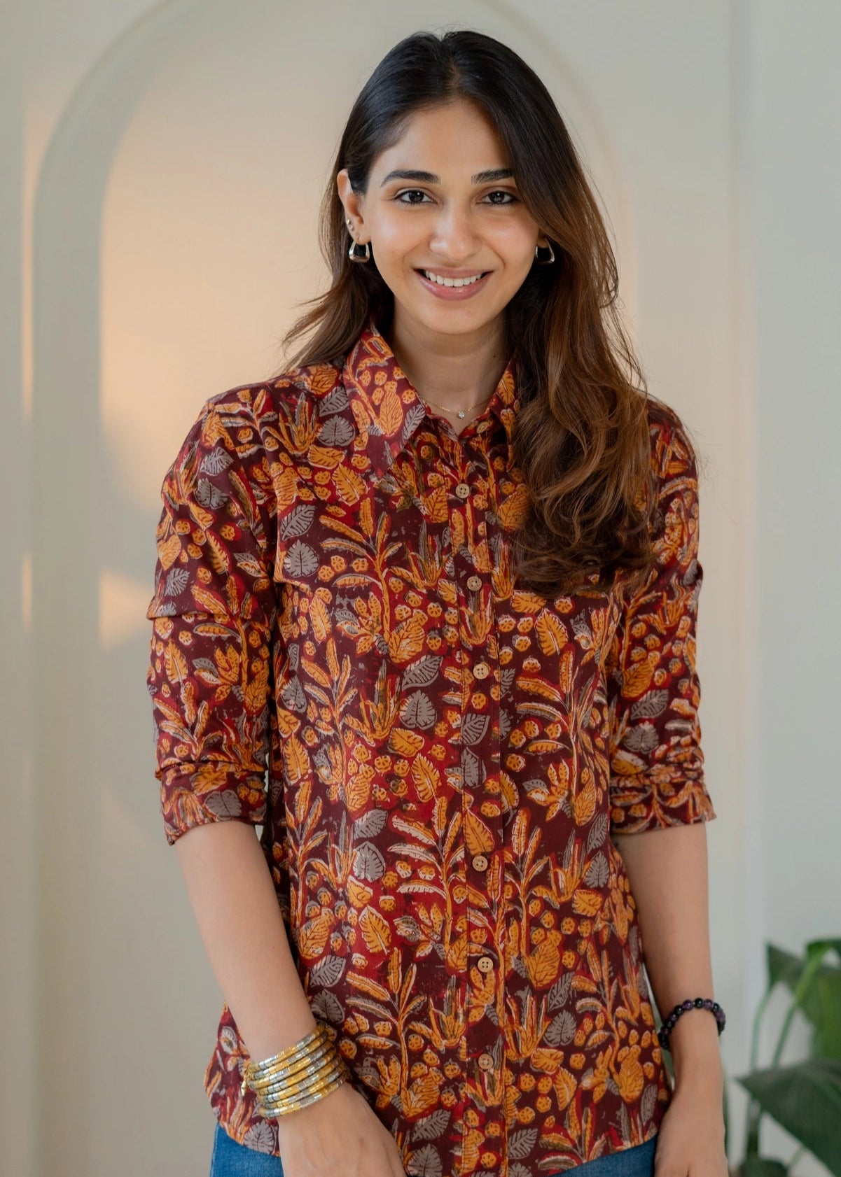 Bagru Garden Block Print Shirt