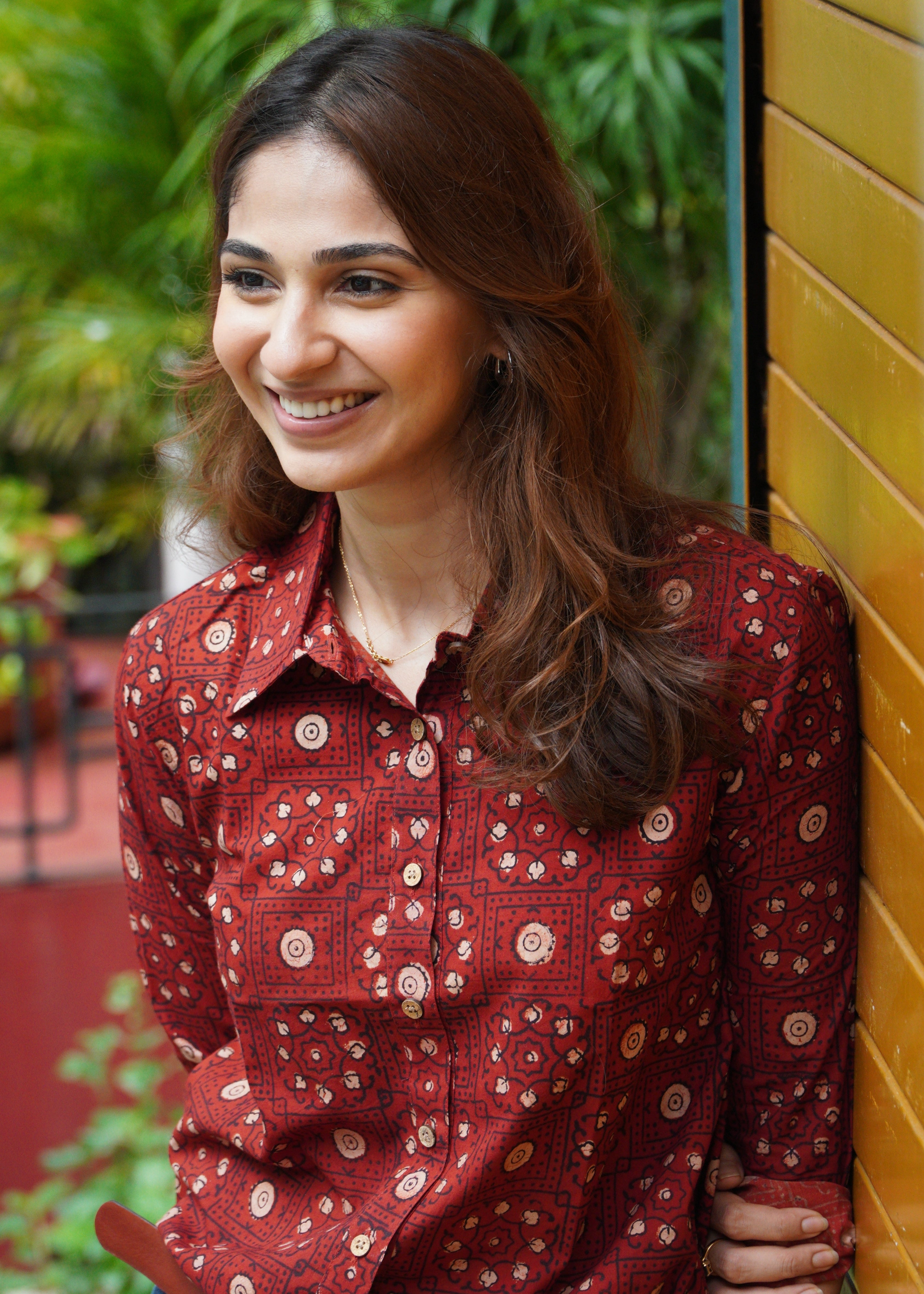 Bagru Tomatino Ajrakh Handblock Shirt