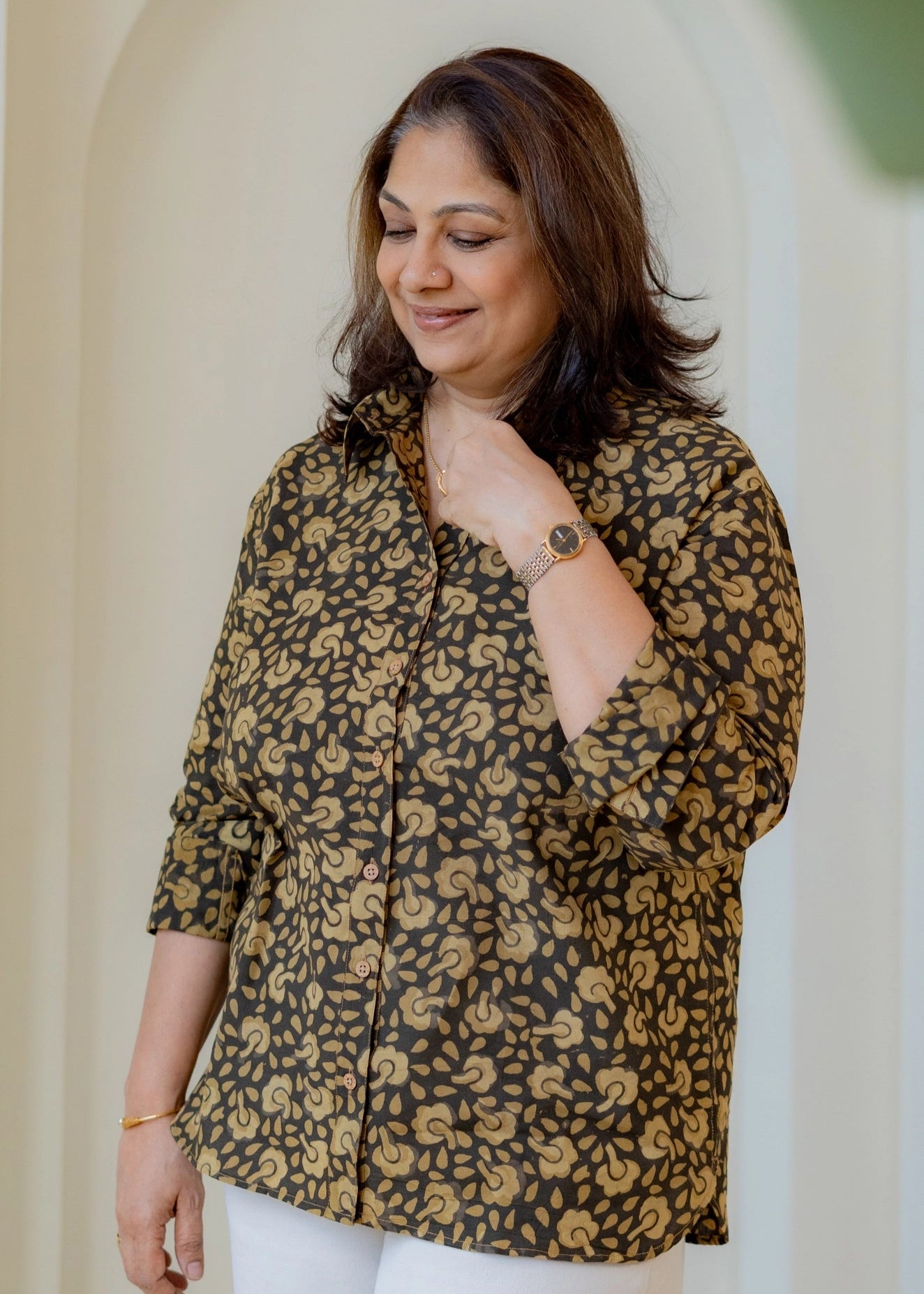 Mush Floral Block Print Shirt