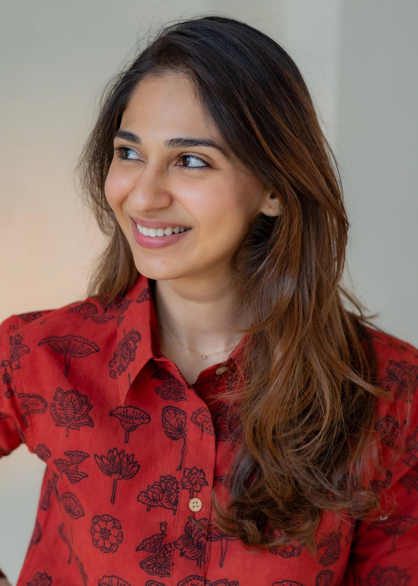 Laal Ajrakh Handblock Shirt