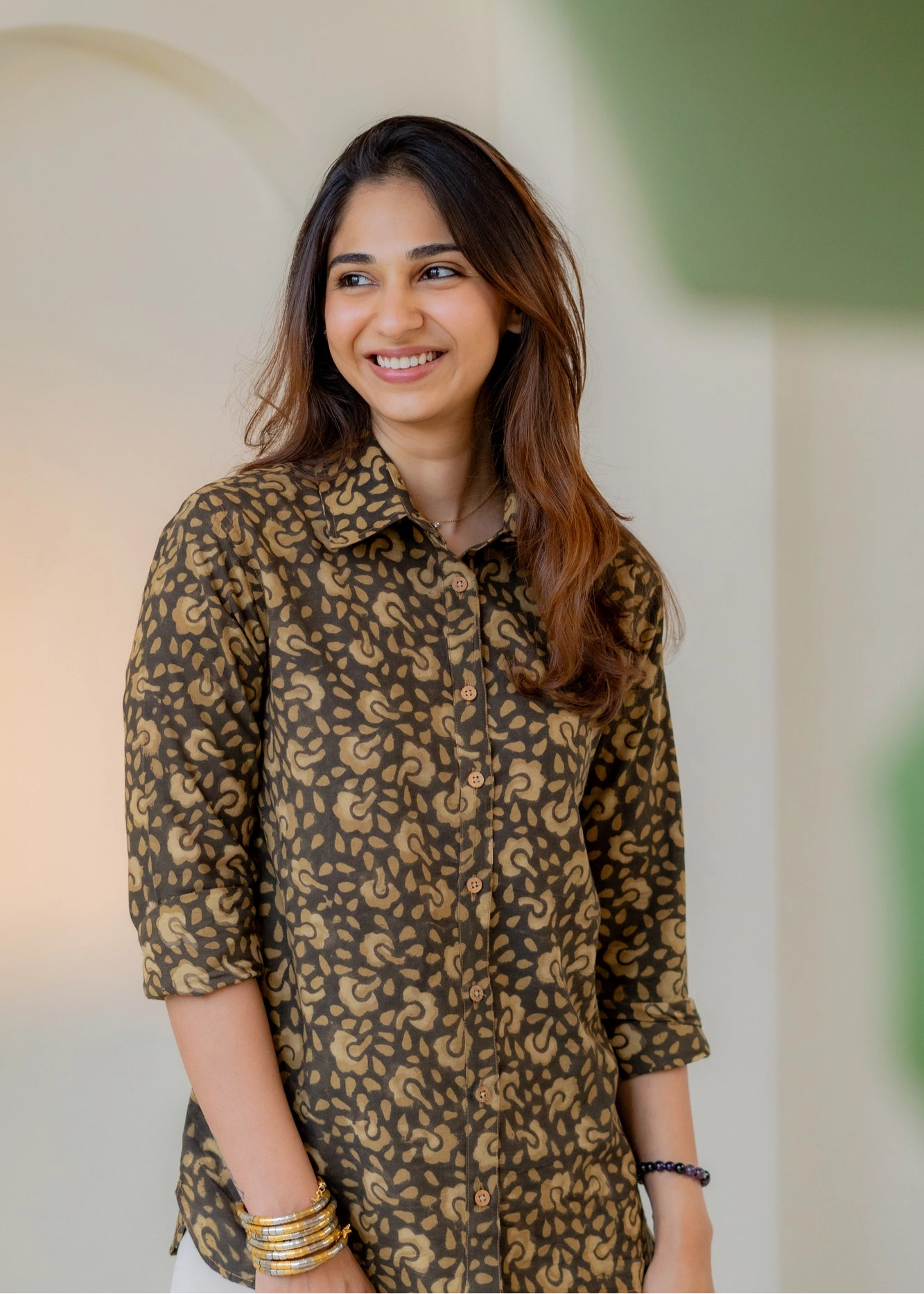 Mush Floral Block Print Shirt