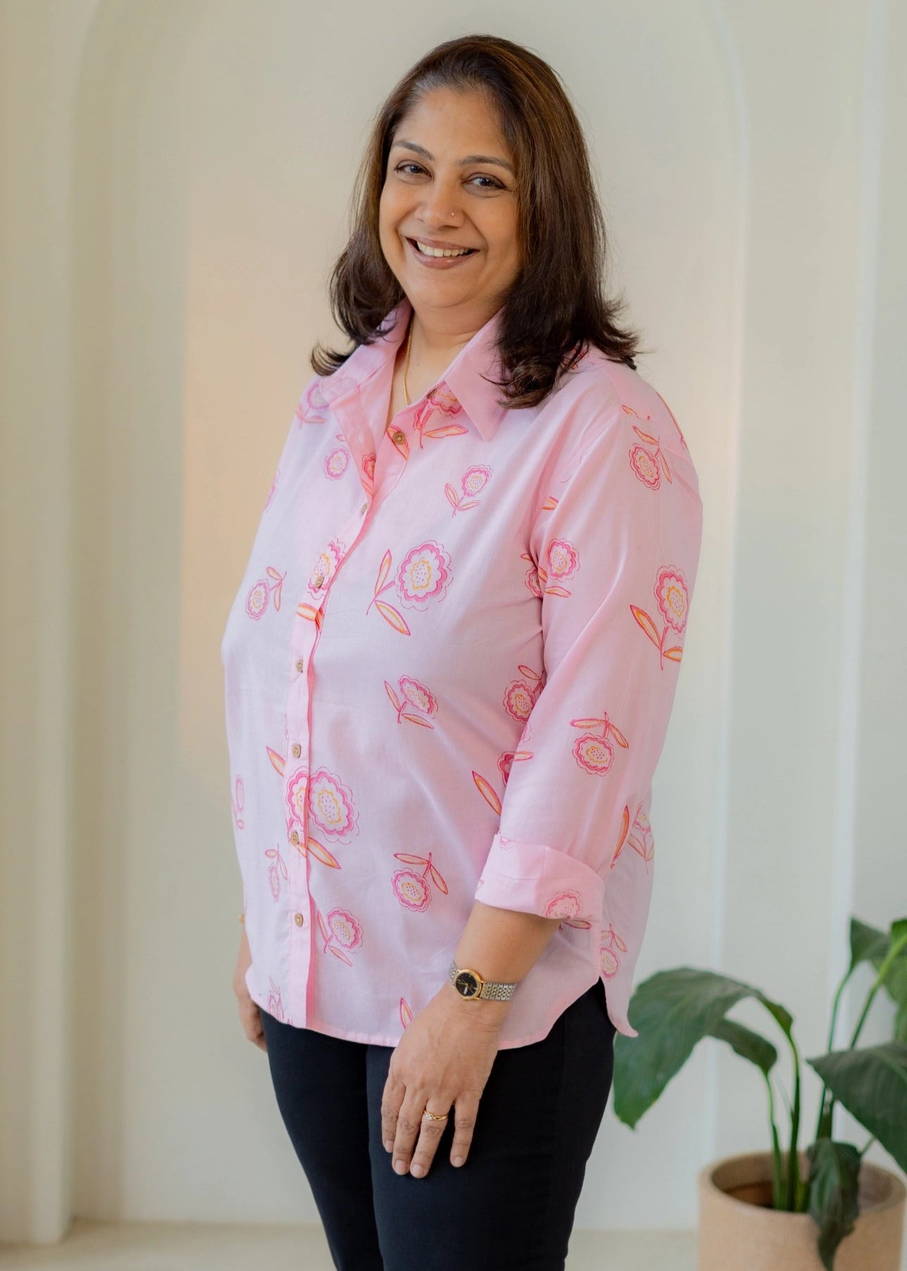 Pink Heaven Handblock Shirt