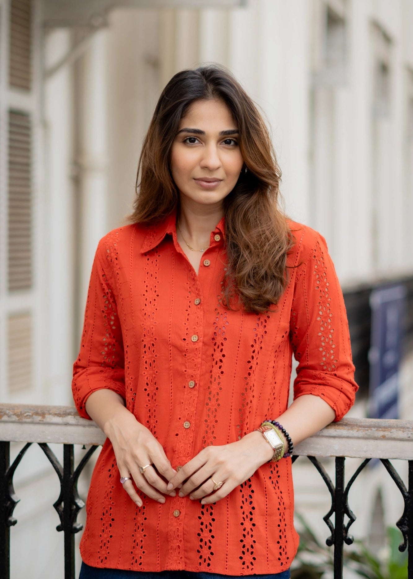 Orange Hakoba Shirt