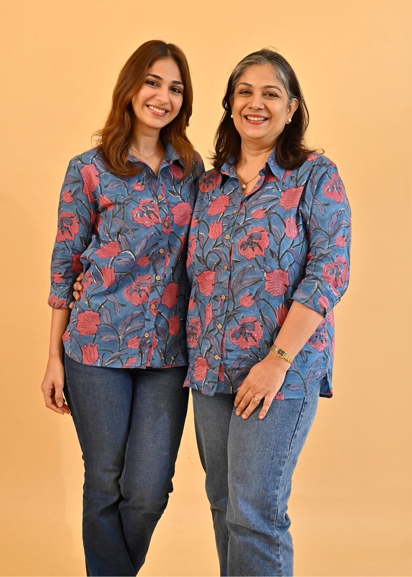 Blue Paint Handblock Shirt