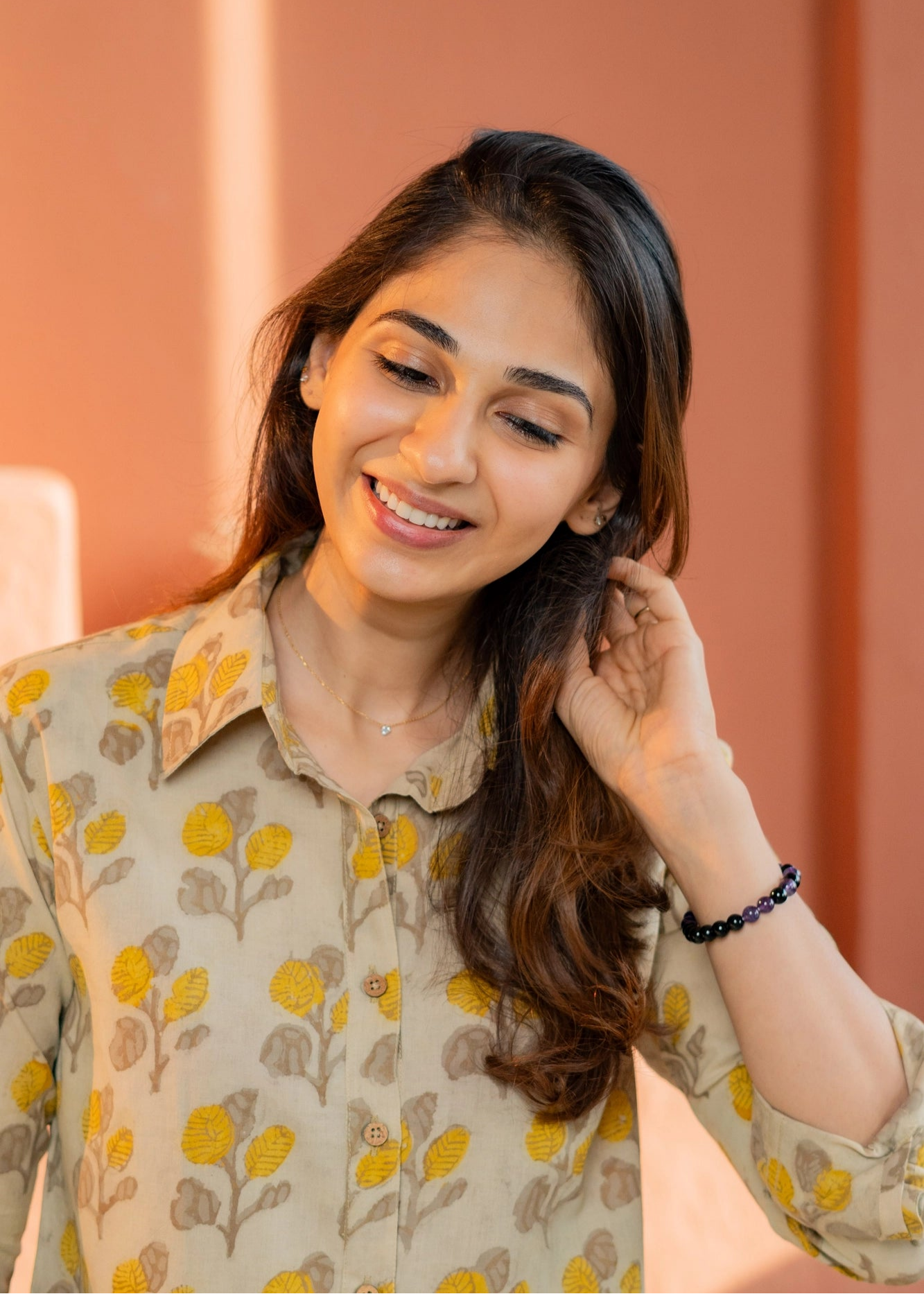 Mud Flower Block Print Shirt