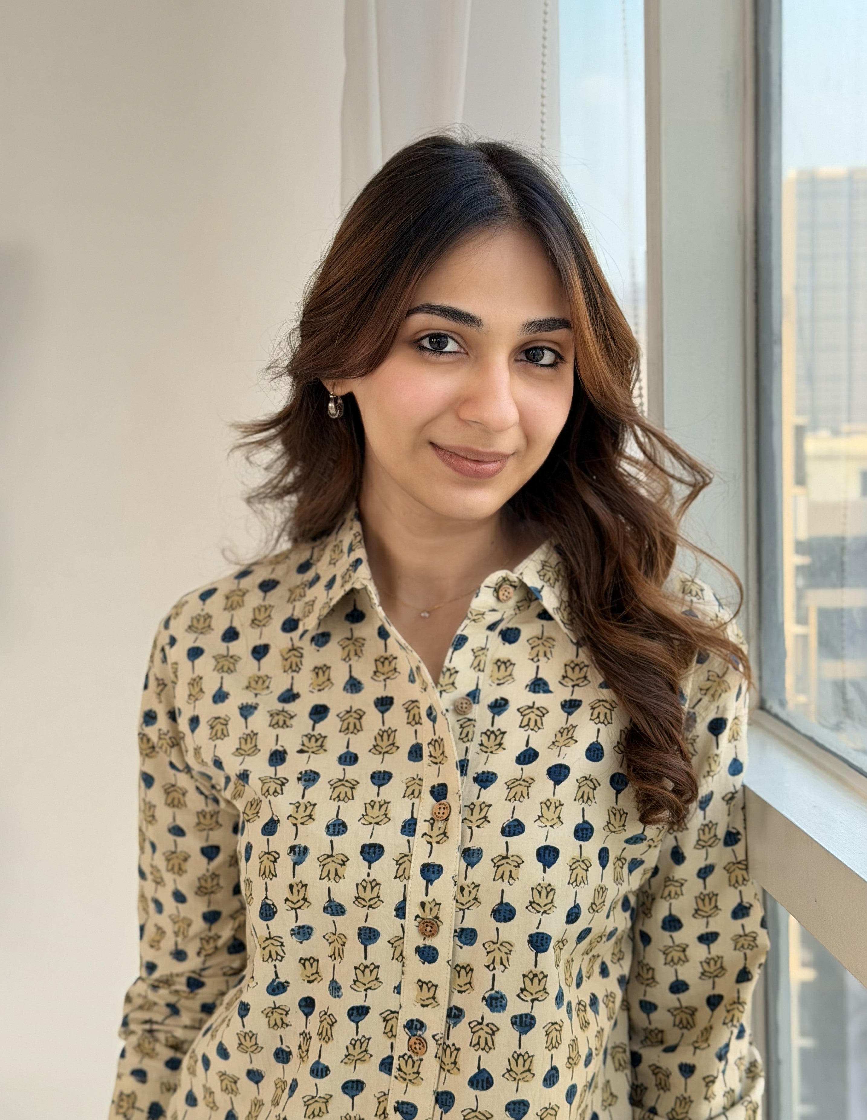 Ajrakh Batik Natural Dye Cotton Shirt