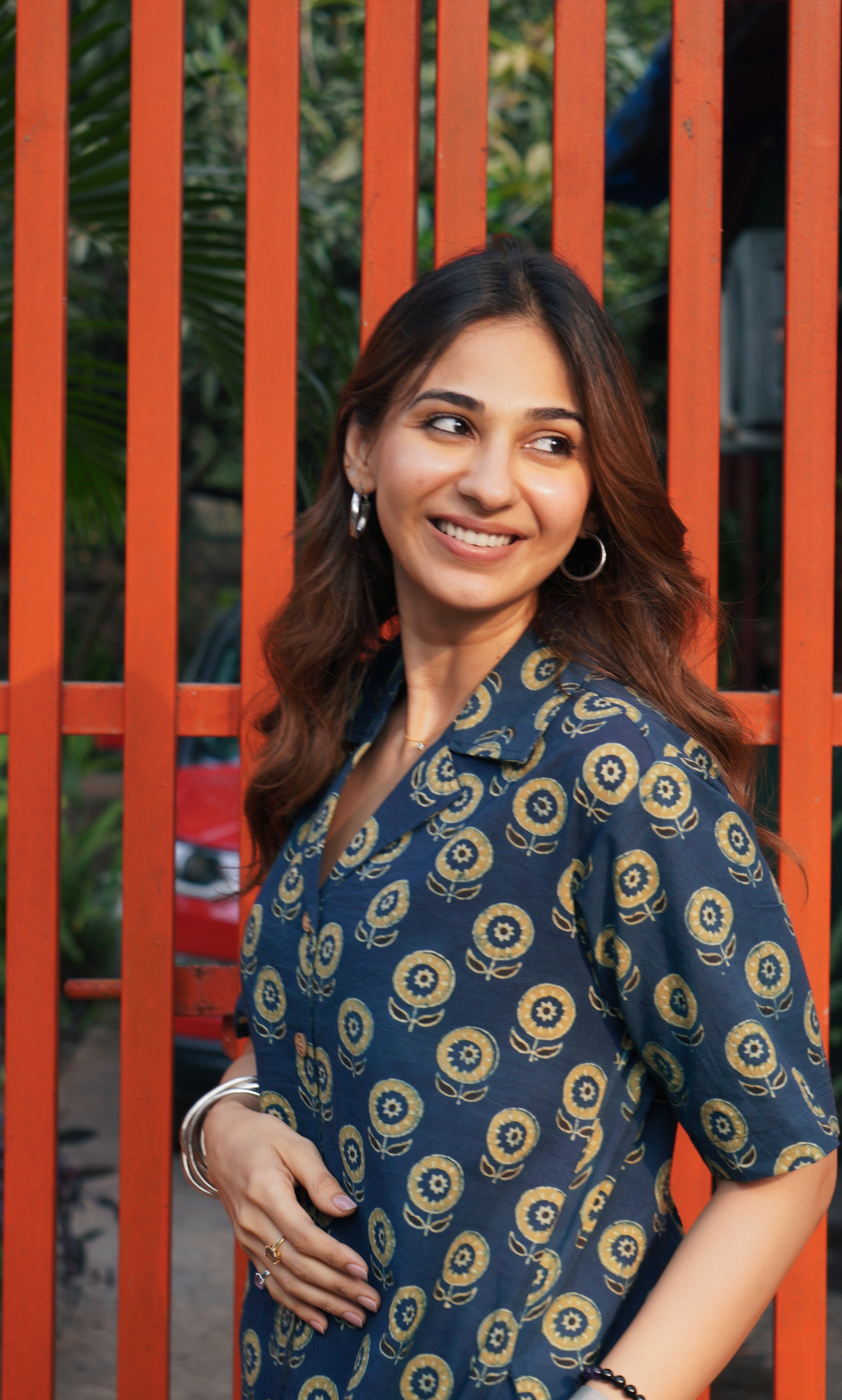 Ajrakh Royale Handblock Cotton Shirt Kurti
