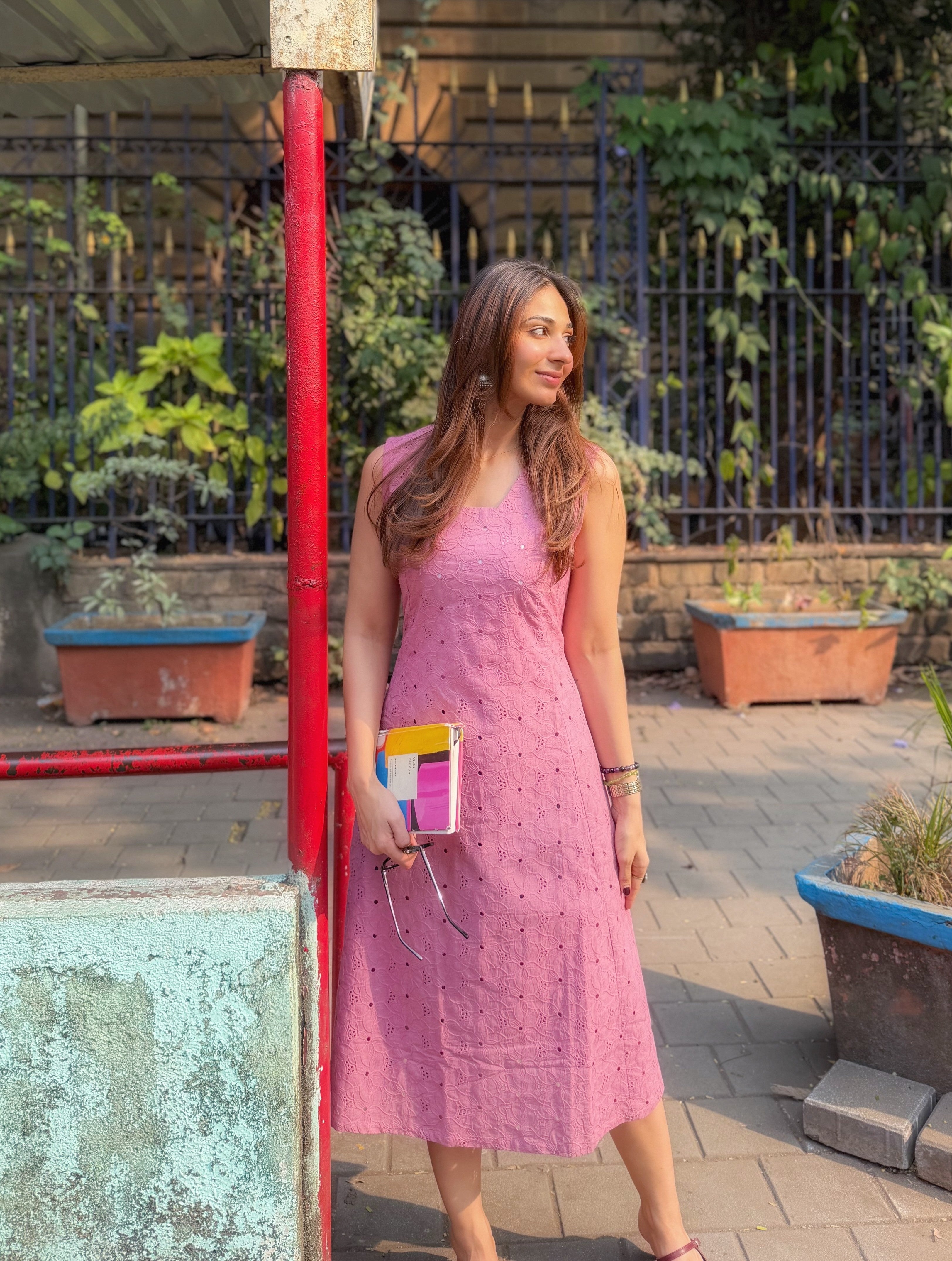 Pink Onion Hakoba Cotton Corset Dress