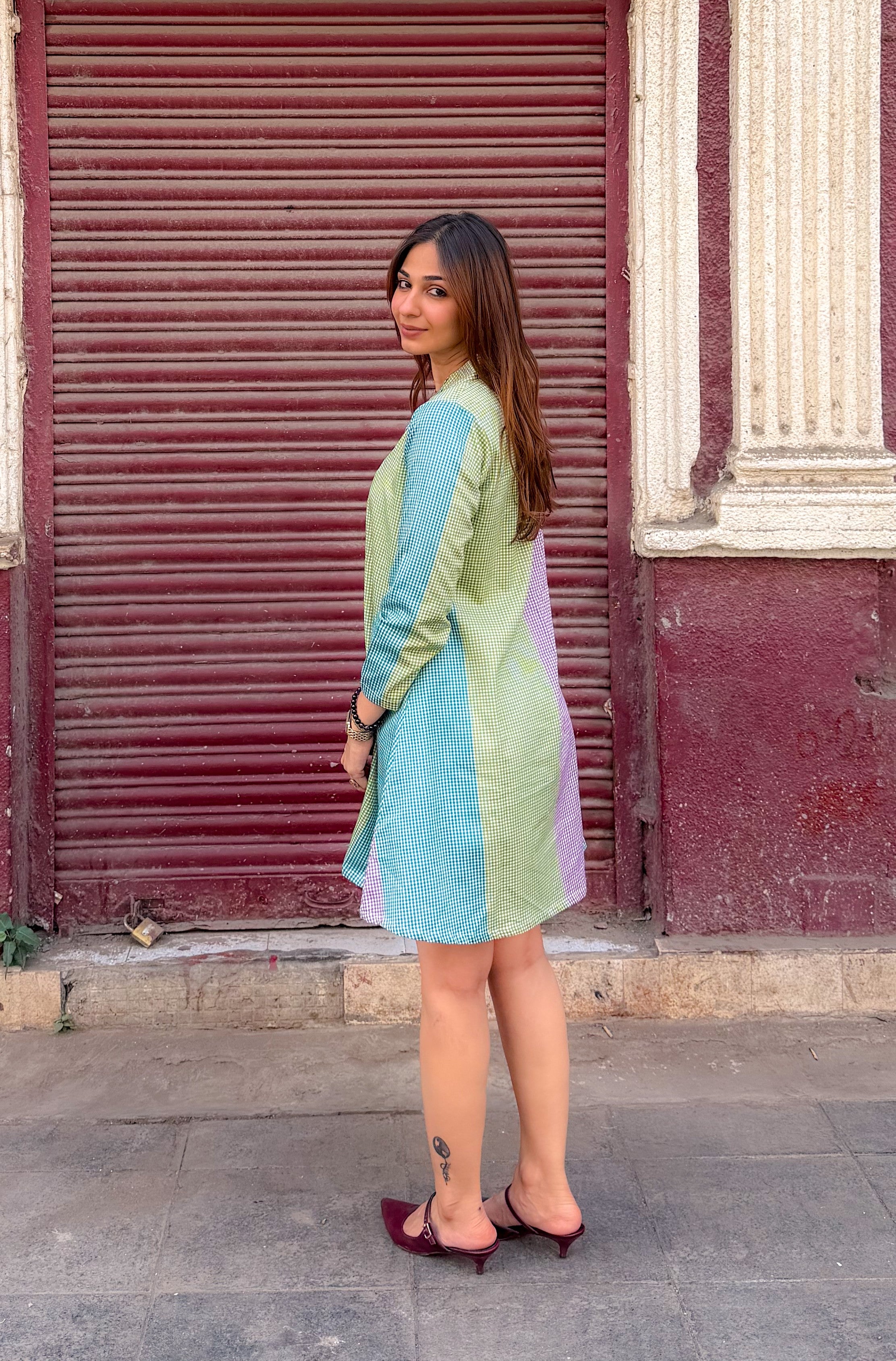 Jaipuri Summeri Cotton A Line Dress