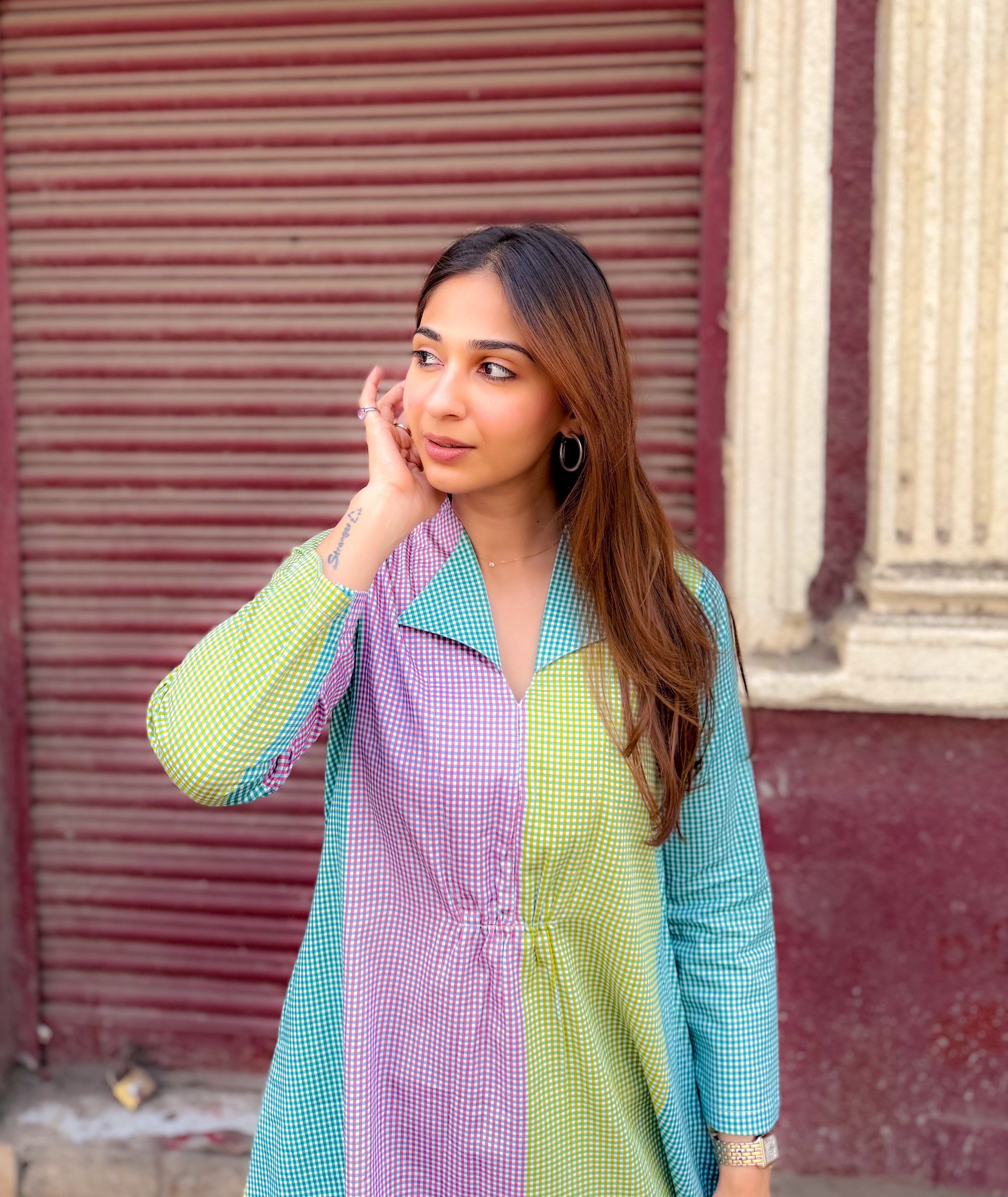 Jaipuri Summeri Cotton A Line Dress