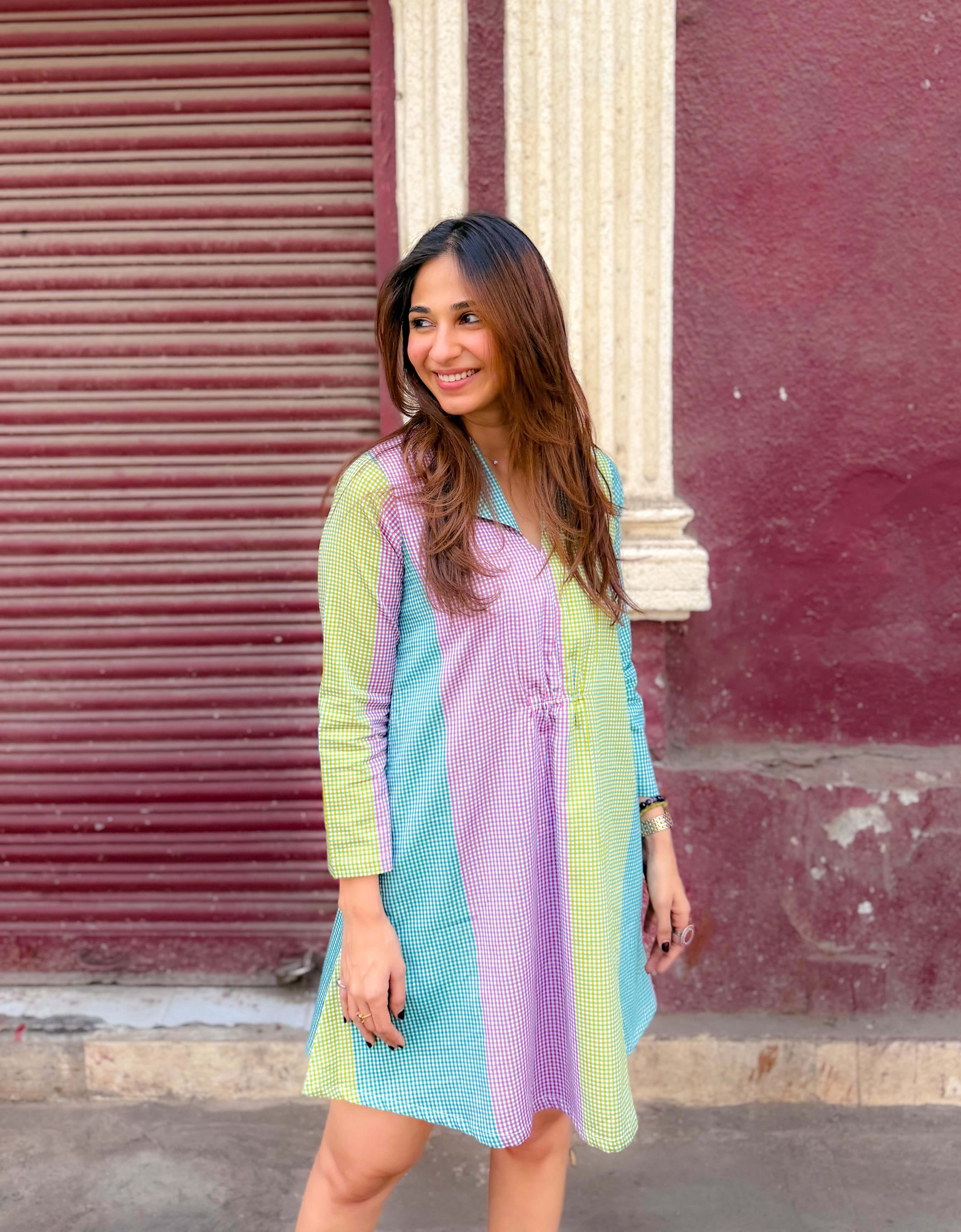 Jaipuri Summeri Cotton A Line Dress