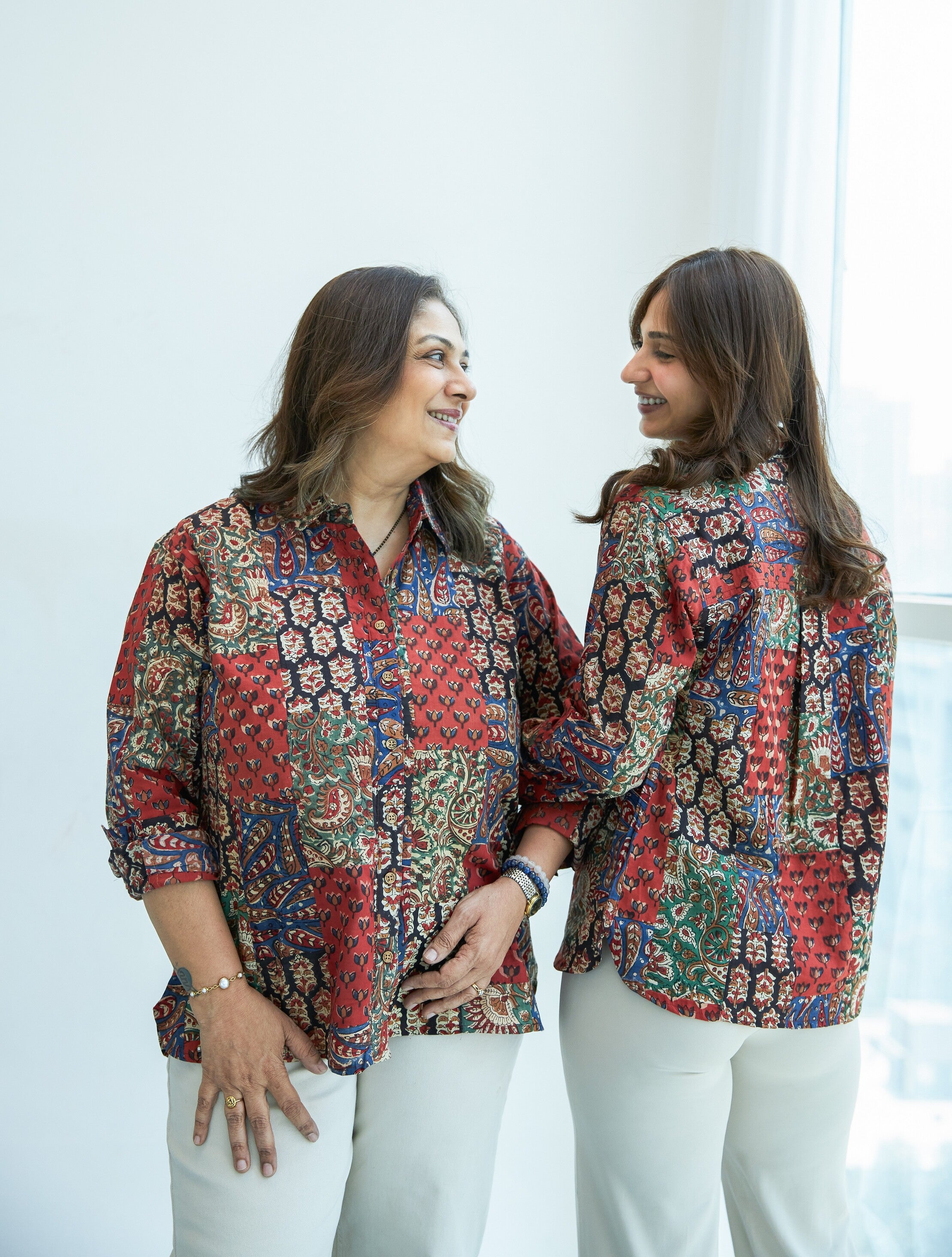 Jaipuri Patchwork Block Print Cotton Shirt