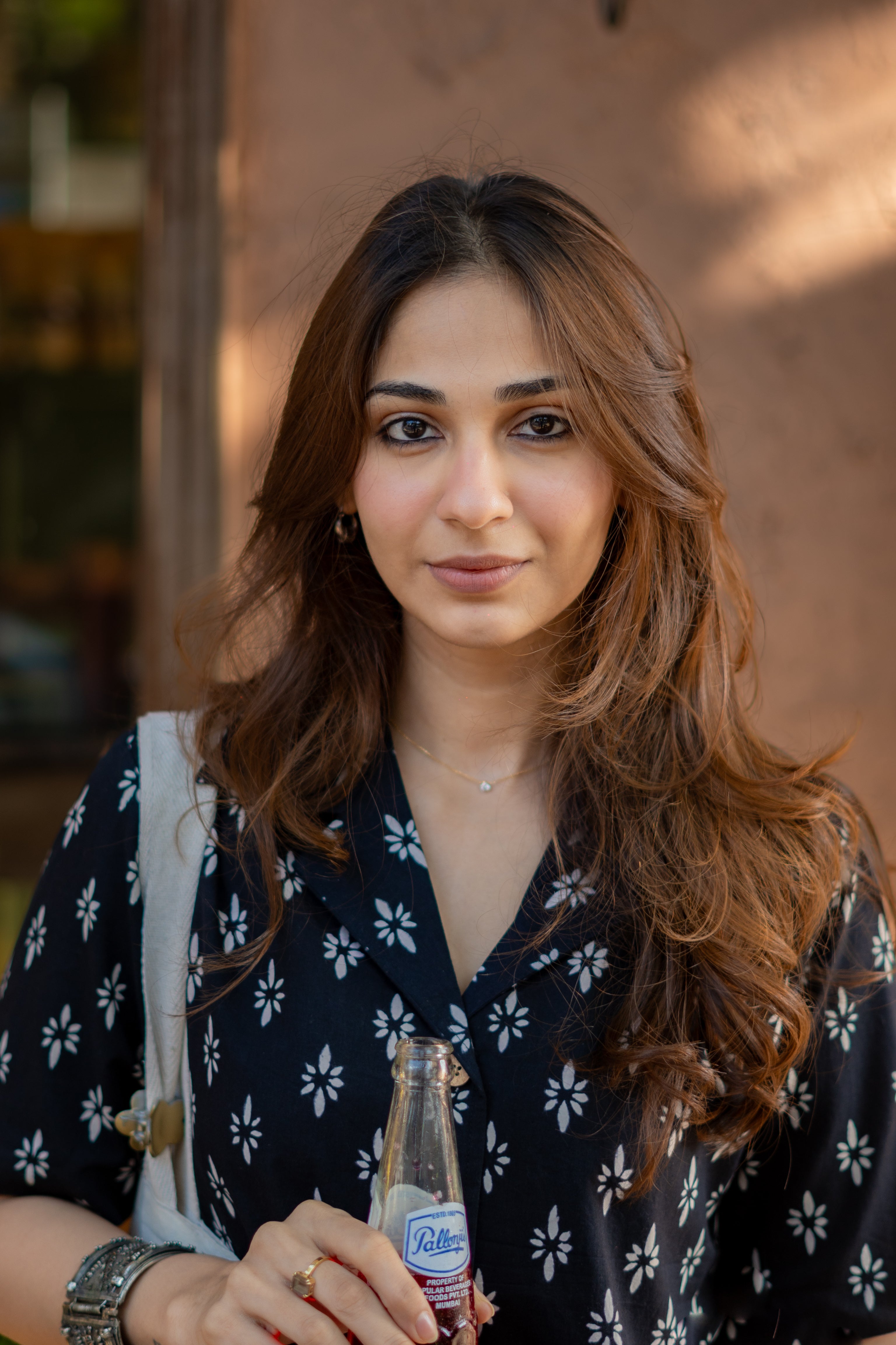 Black Jaipuri Floral Handblock Cotton Shirt Kurti