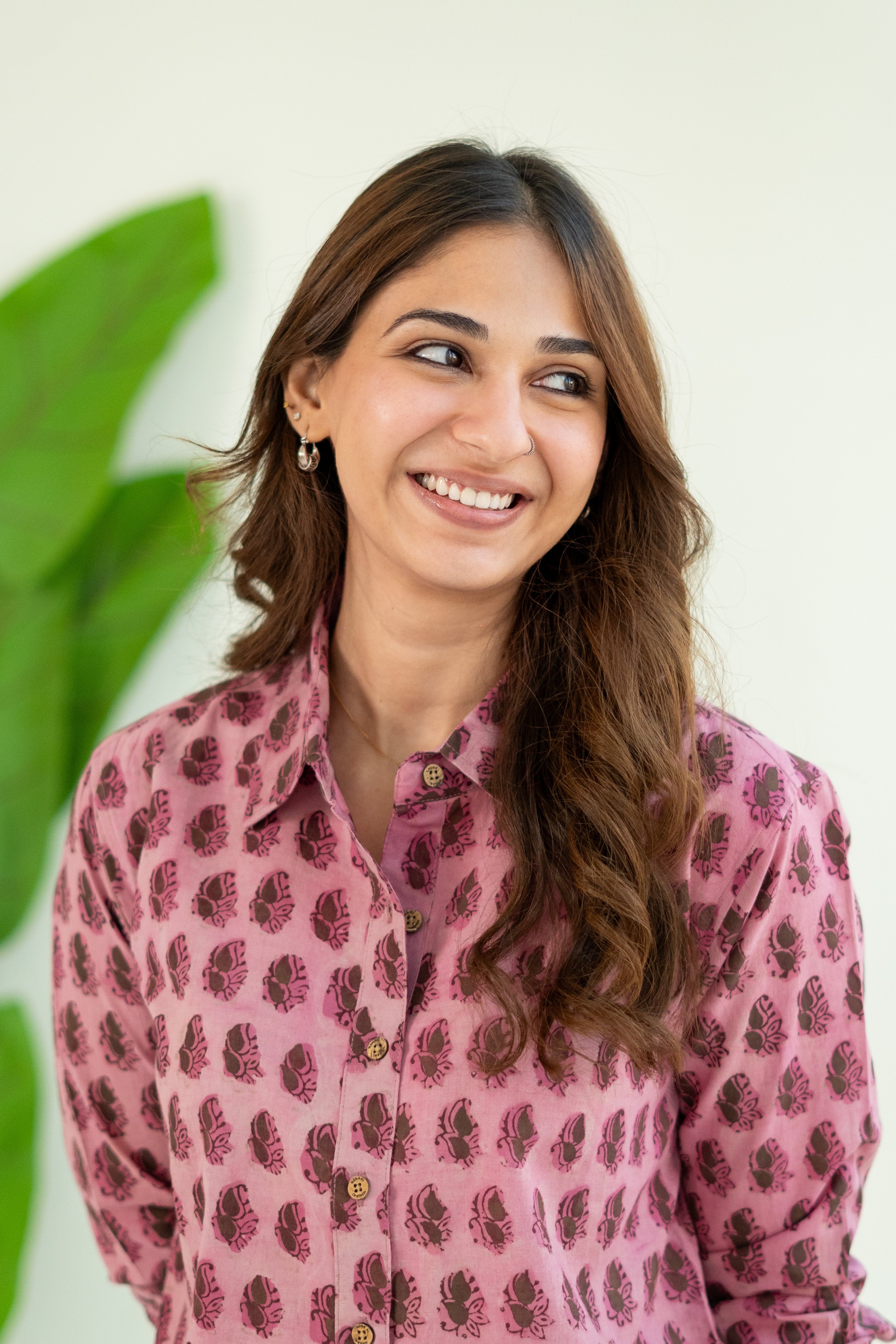 Rani Gulmohar Handblock Cotton Shirt