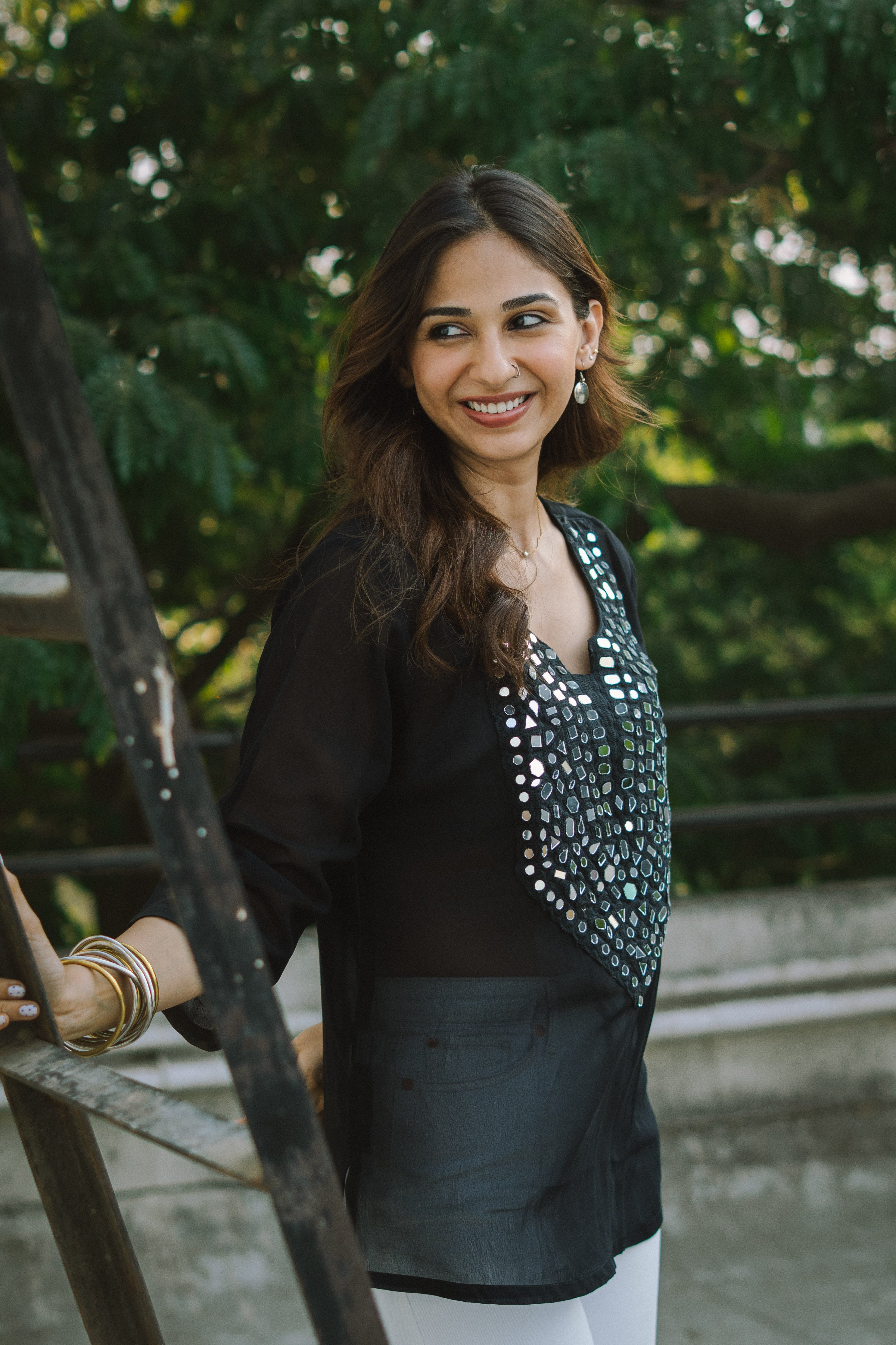 Black Star Aaina Kurti