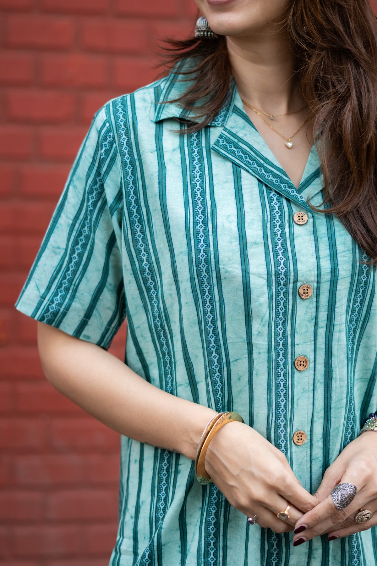 Bagru Breeze Handblock Cotton Shirt Kurti