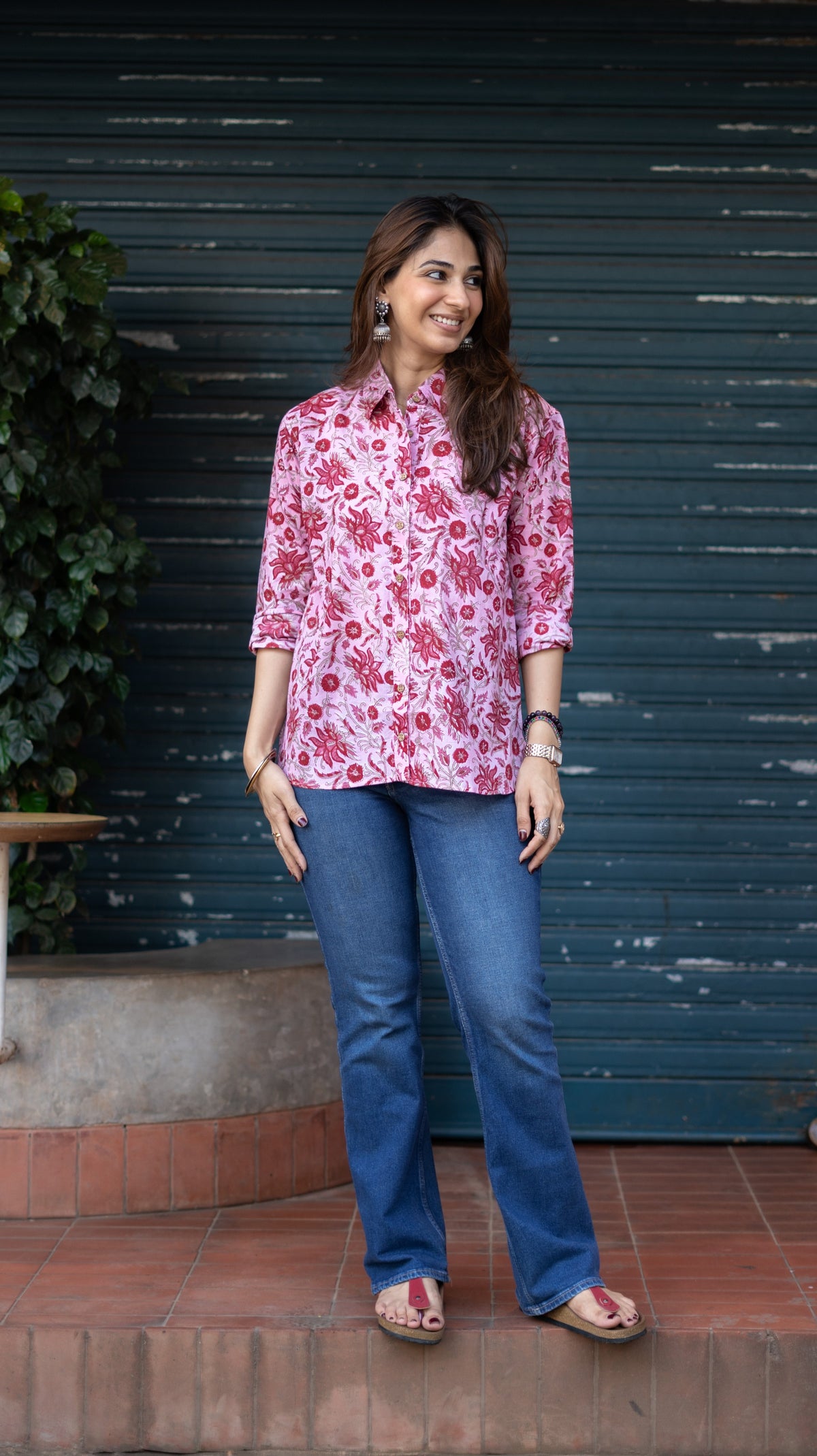 Gulabi Jaipur Block Print Cotton Shirt