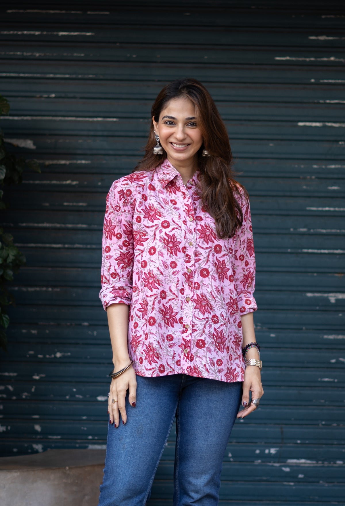 Gulabi Jaipur Block Print Cotton Shirt