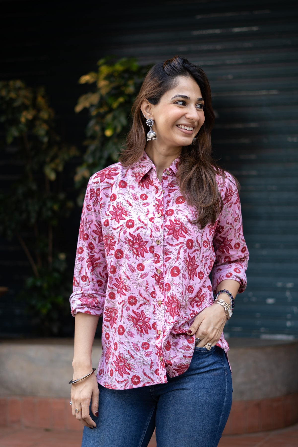 Gulabi Jaipur Block Print Cotton Shirt