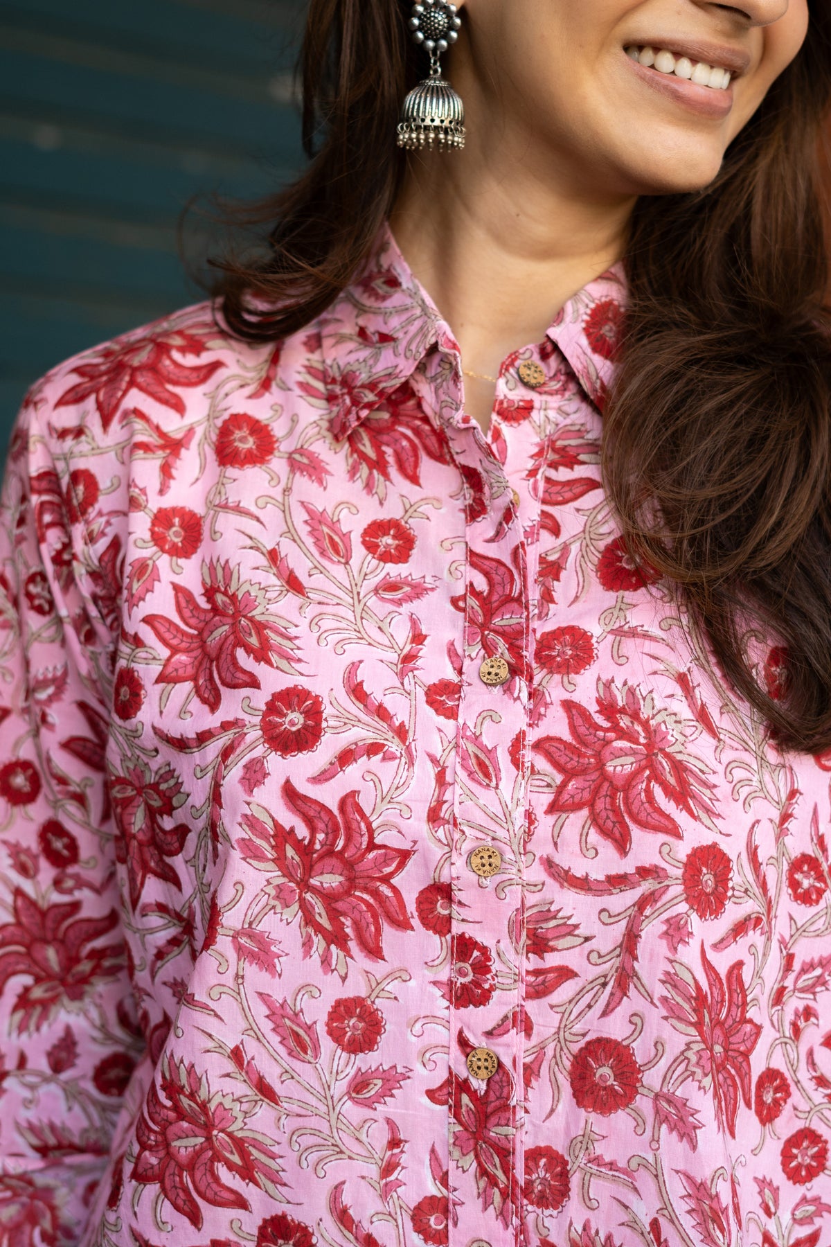 Gulabi Jaipur Block Print Cotton Shirt
