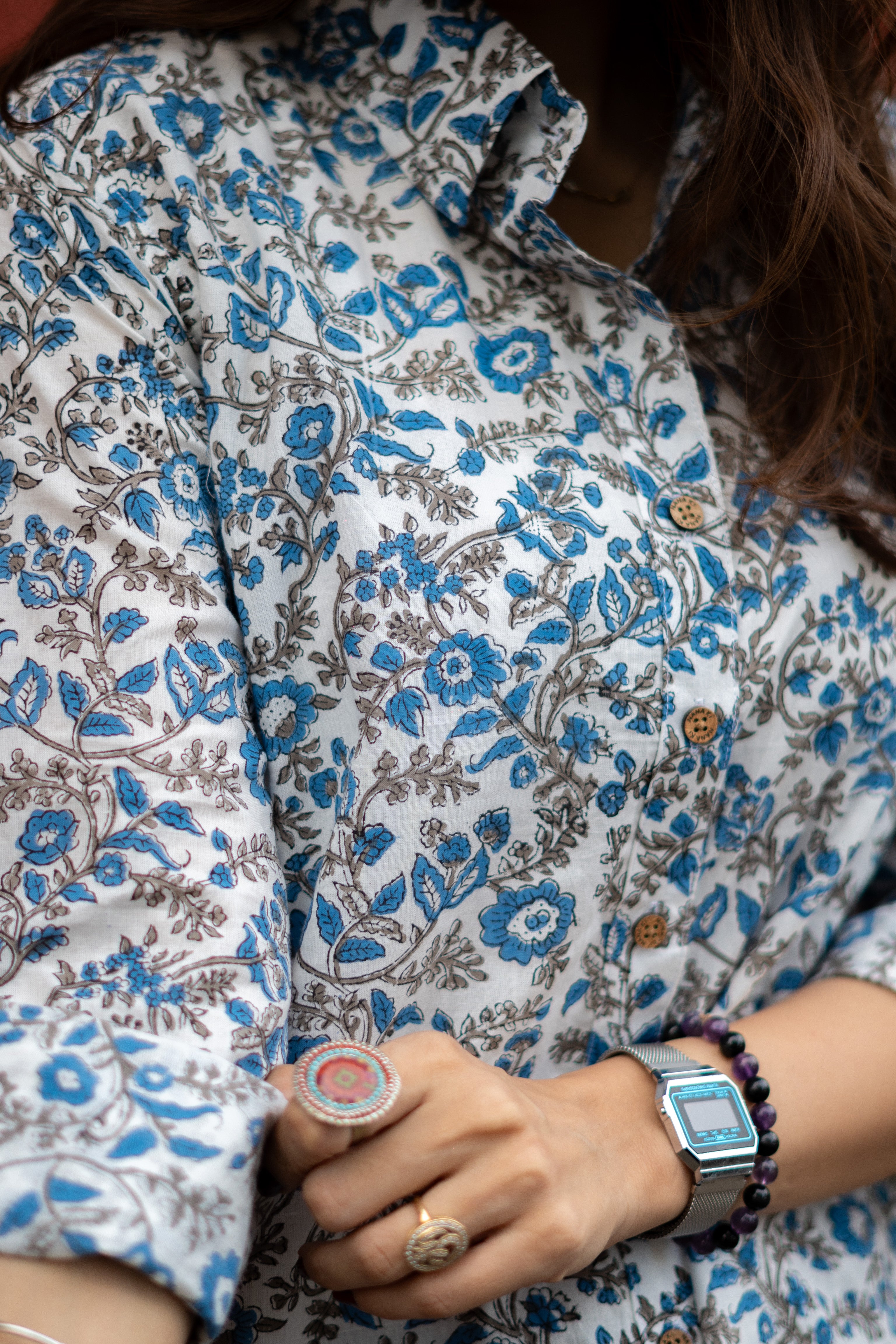Gulbahar Handblock Cotton Shirt