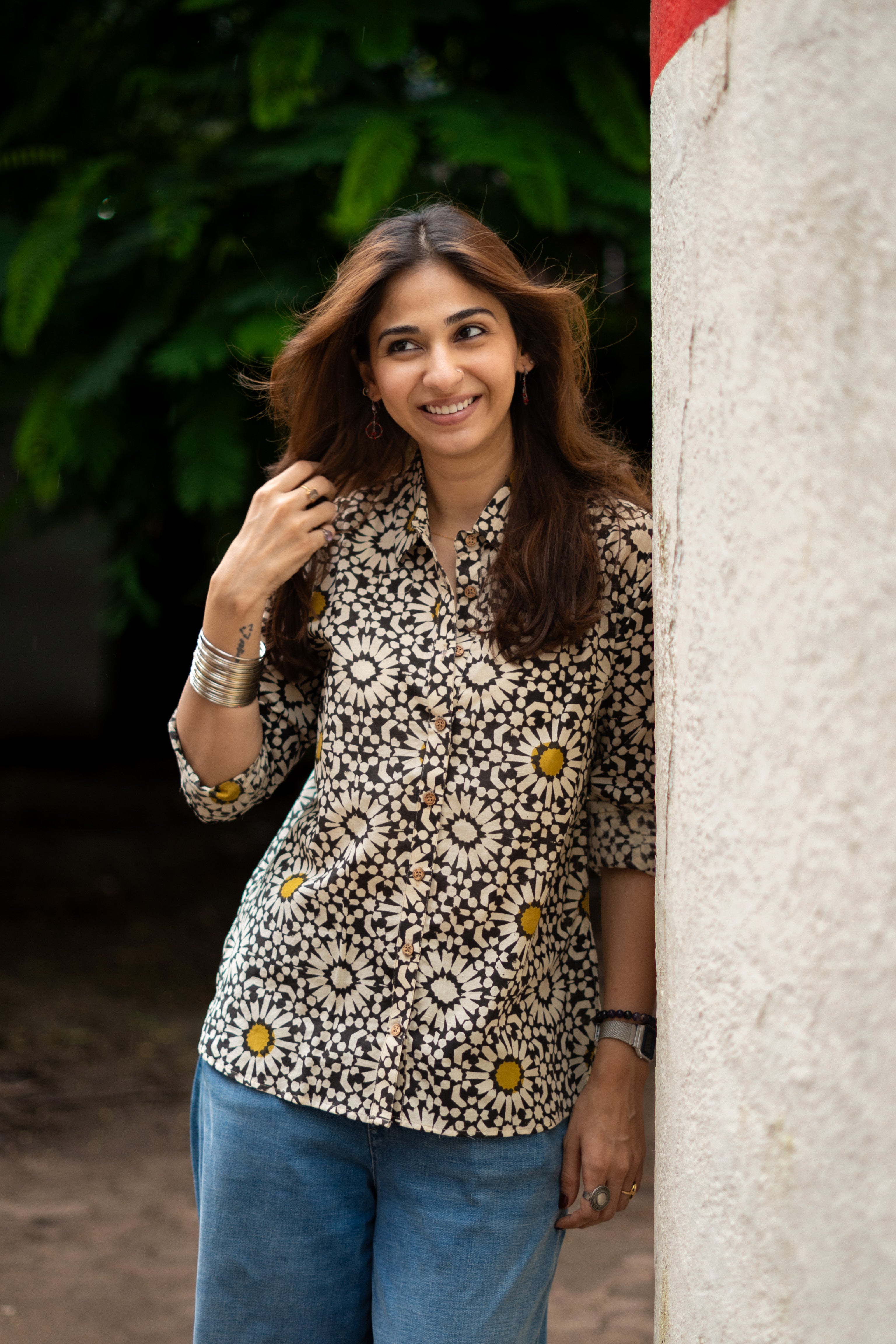 Bagru Chowk Handblock Cotton Shirt