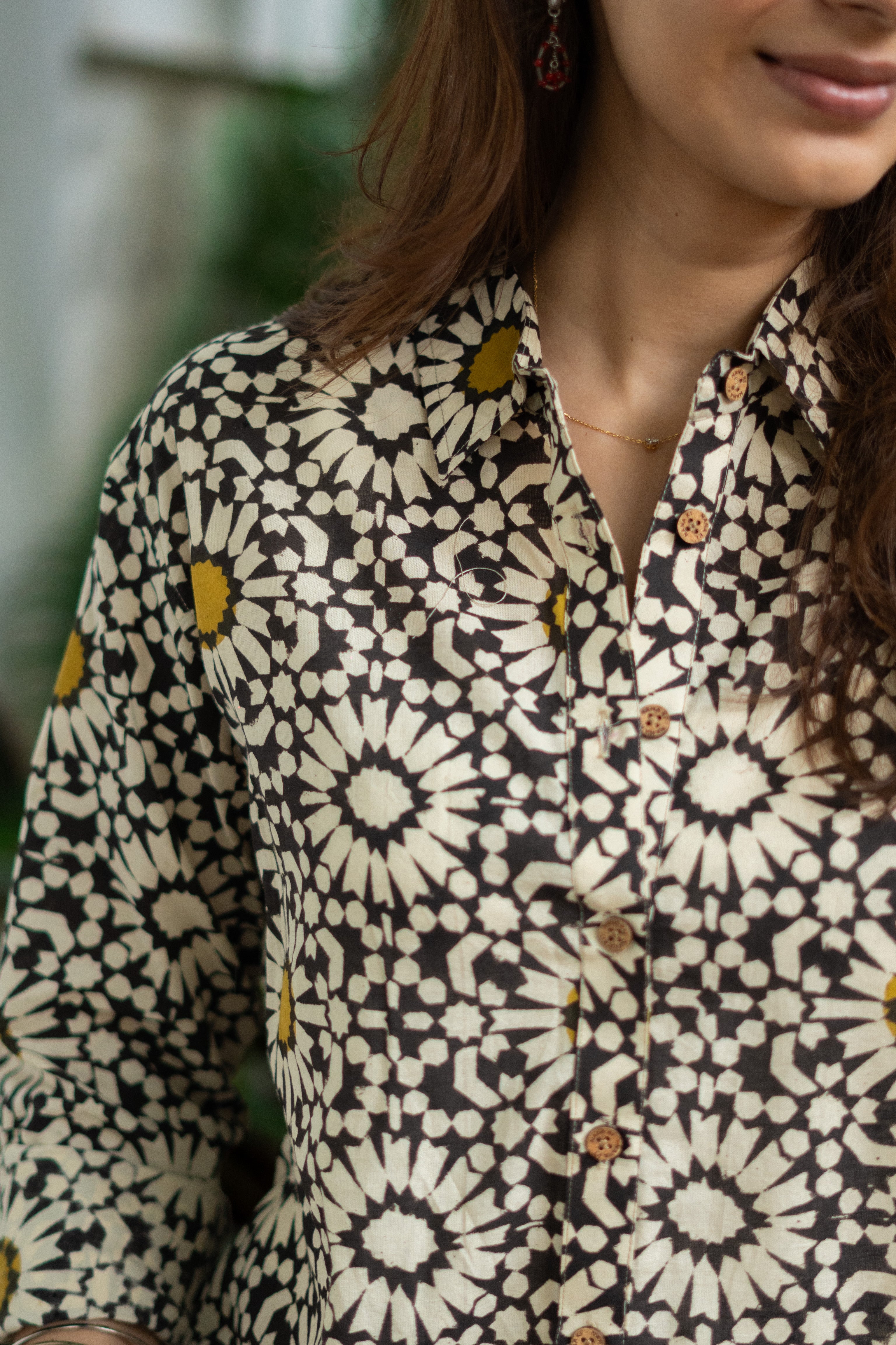 Bagru Chowk Handblock Cotton Shirt