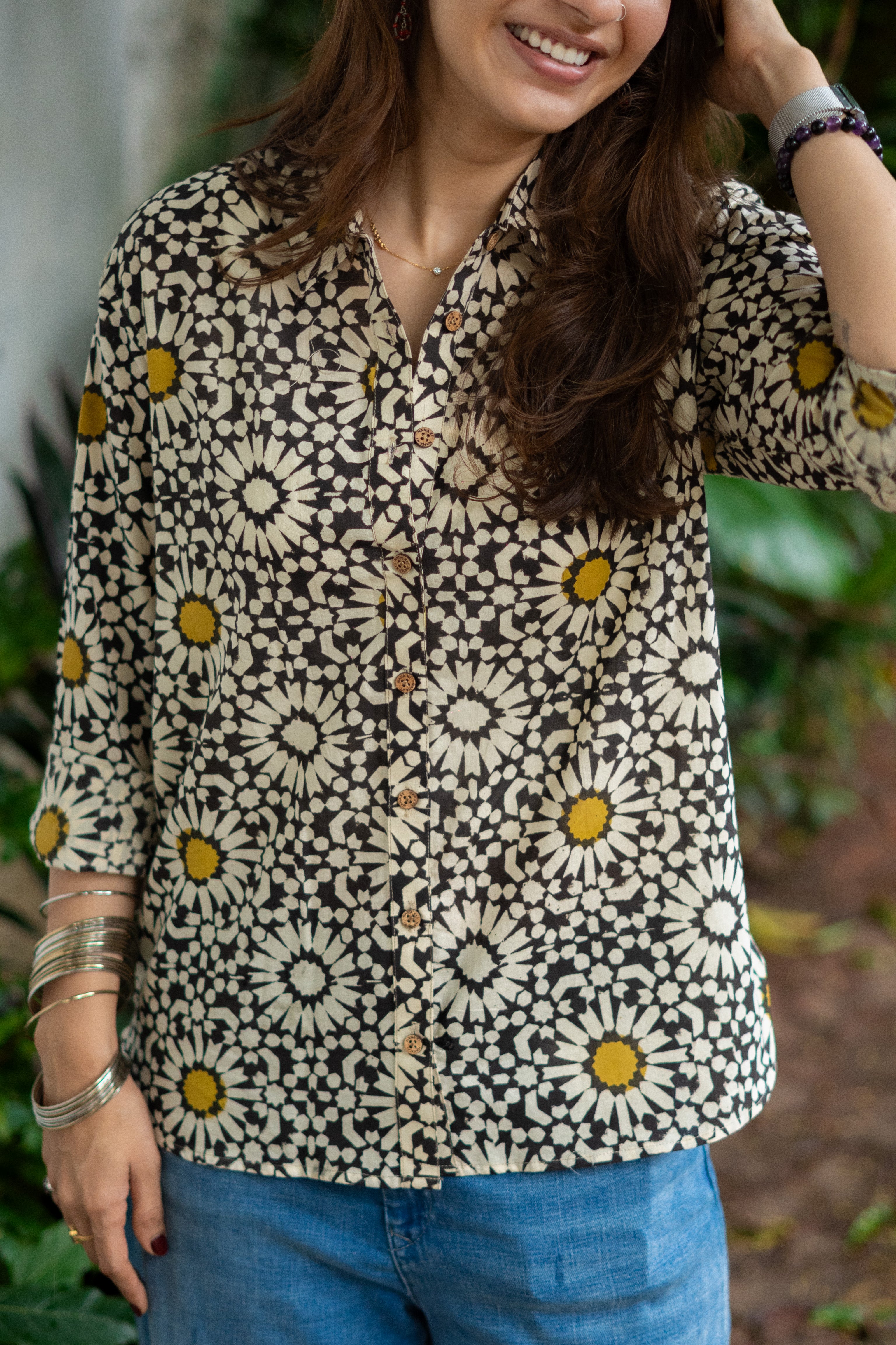 Bagru Chowk Handblock Cotton Shirt