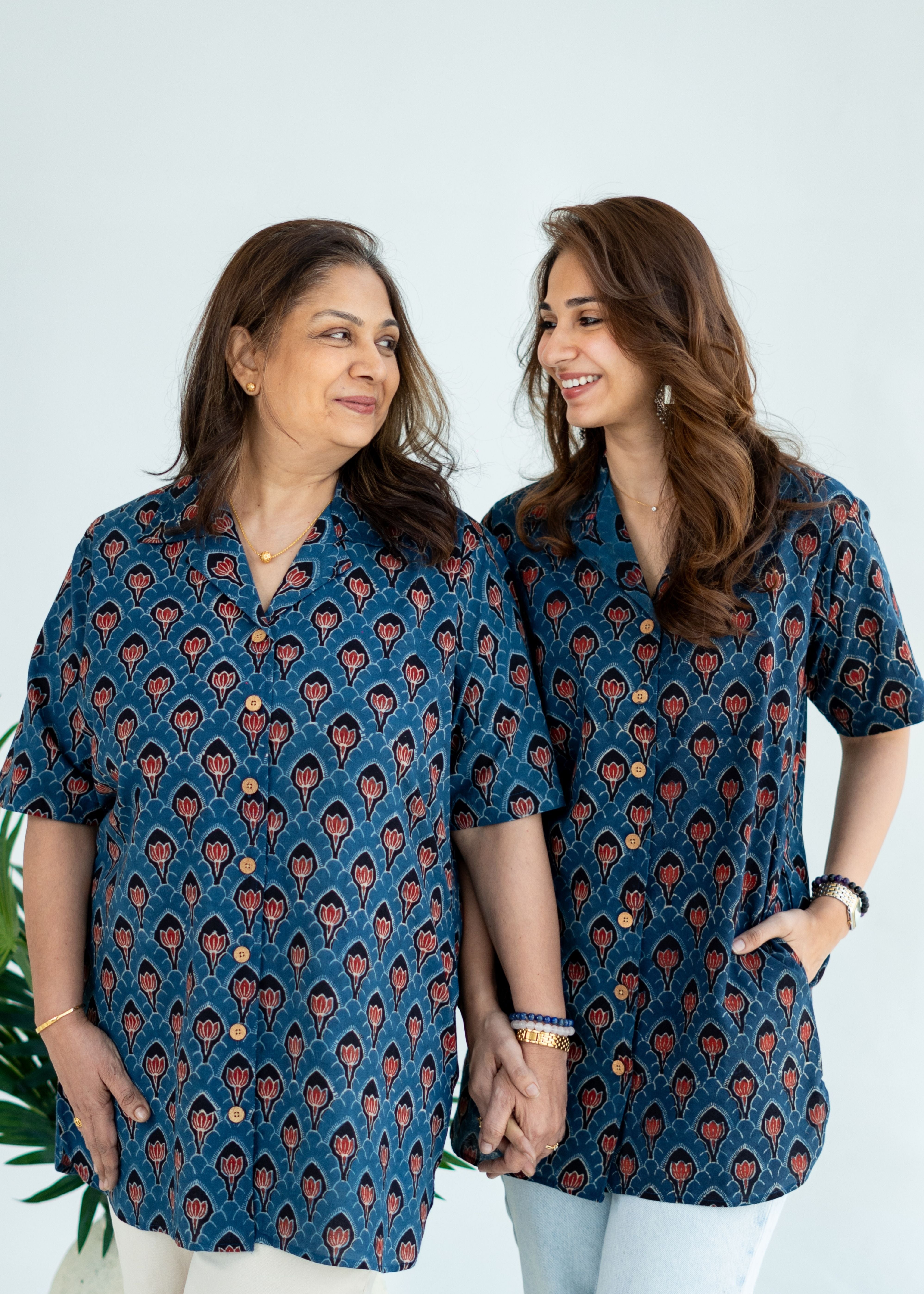 Ajrakh Kamal Handblock Cotton Shirt Kurti